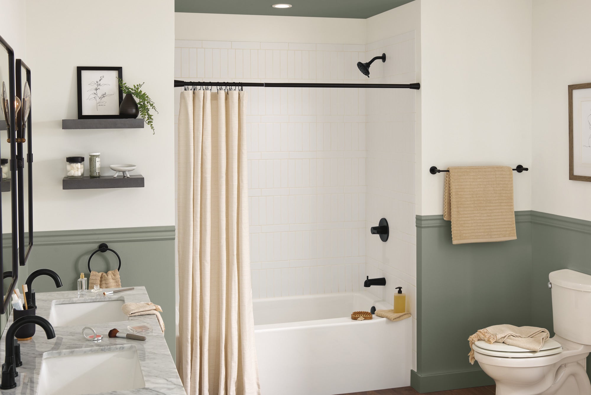 Peerless Flute™ Tub and Shower Trim Kit