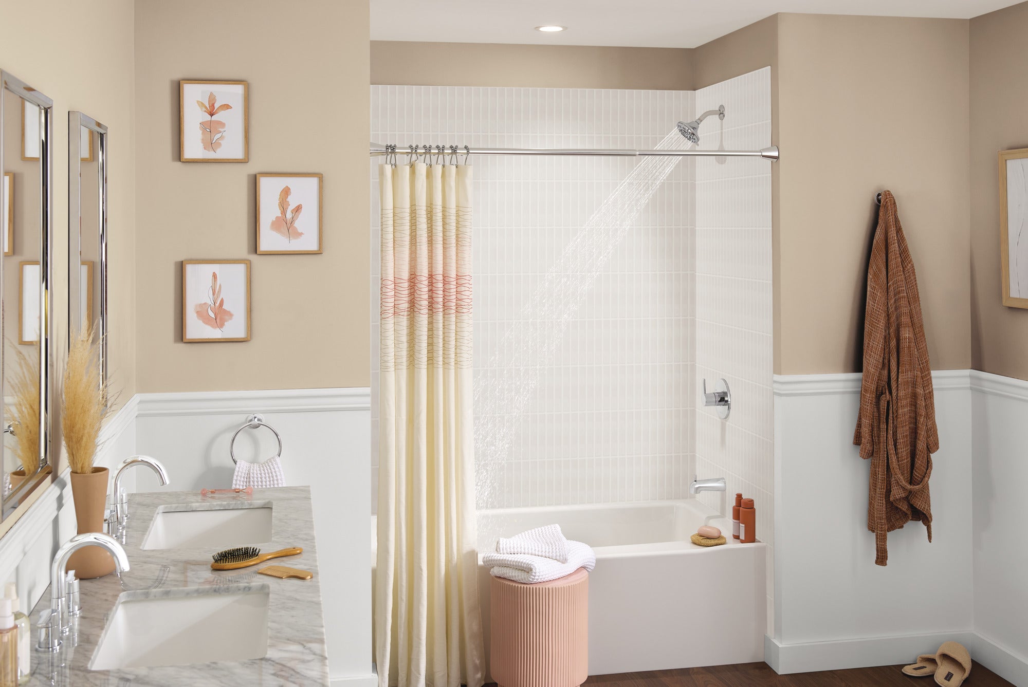 Peerless Flute™ Tub and Shower Trim Kit