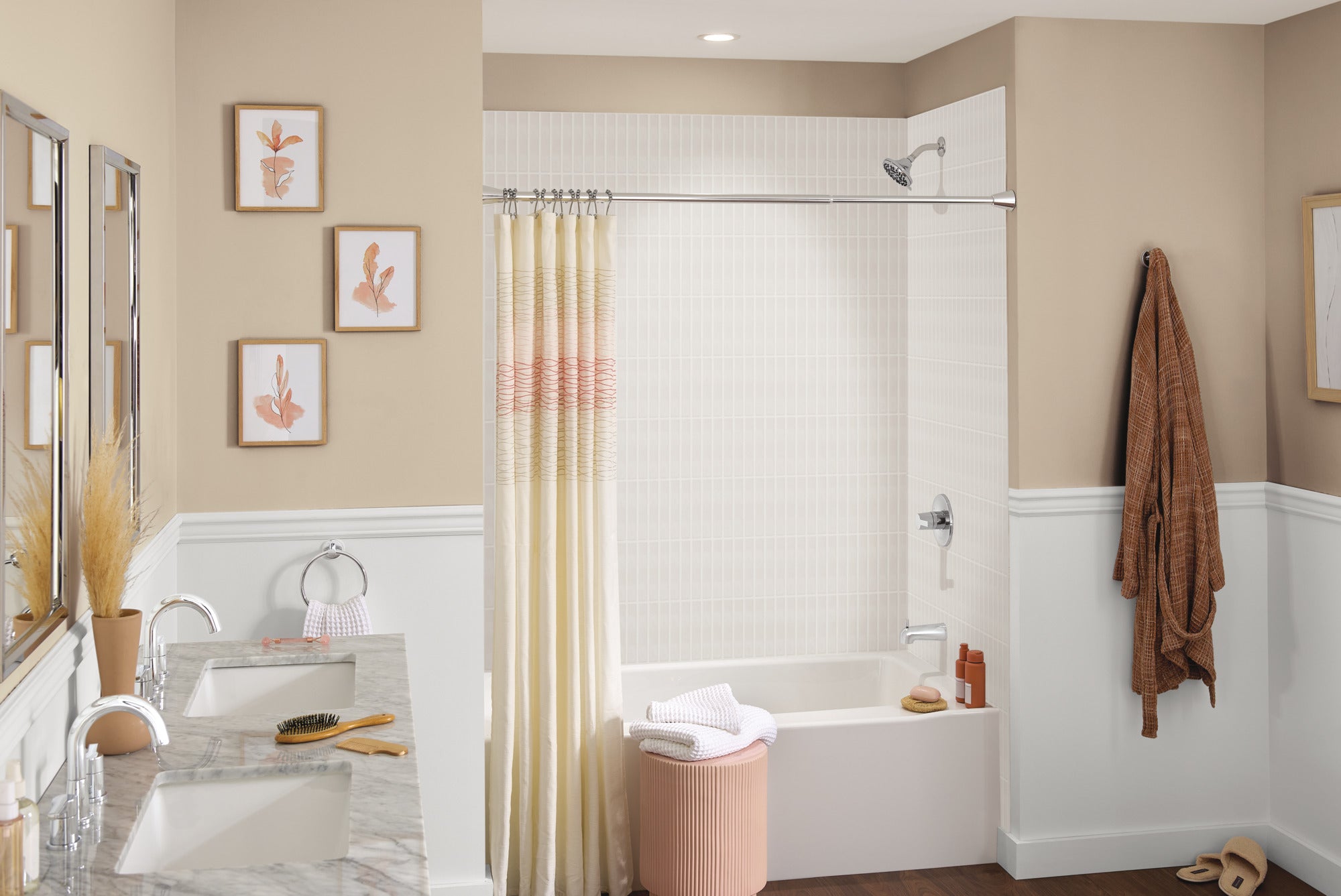 Peerless Flute™ Tub and Shower Trim Kit