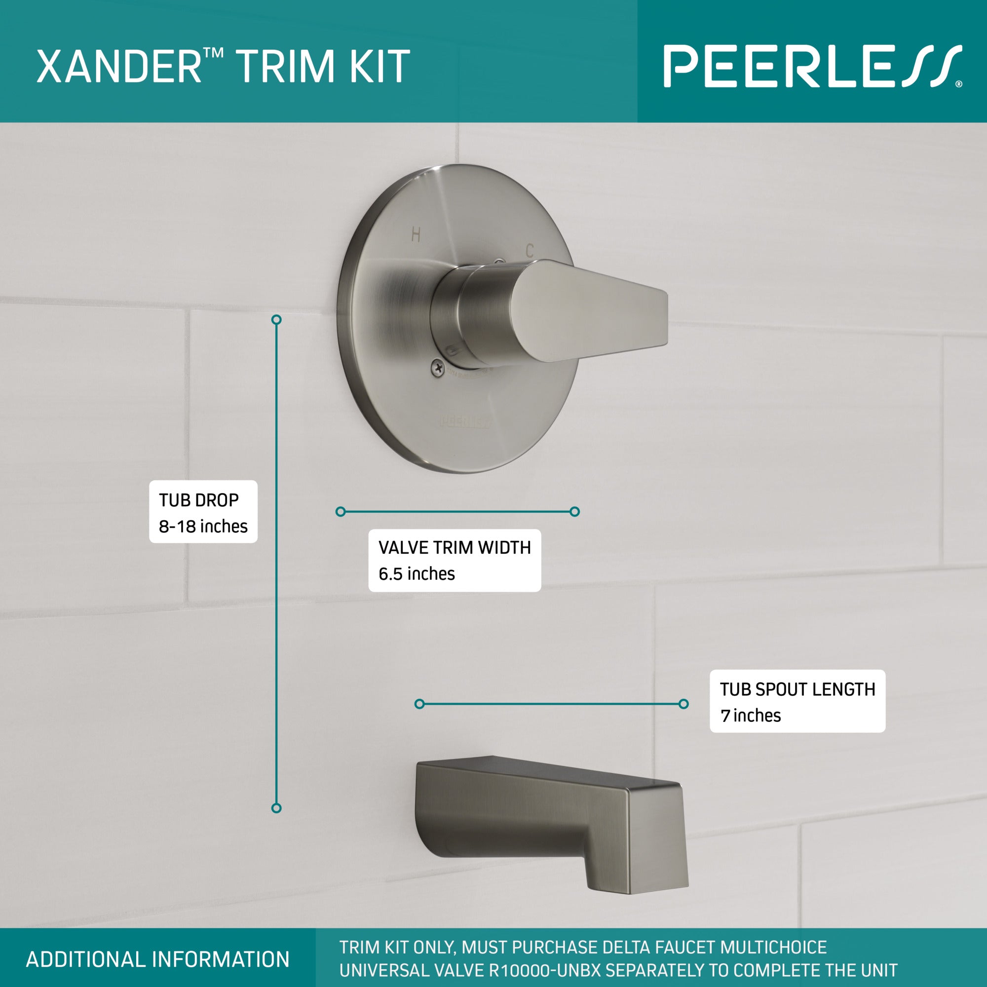 Peerless Xander® Tub Shower MultiChoice