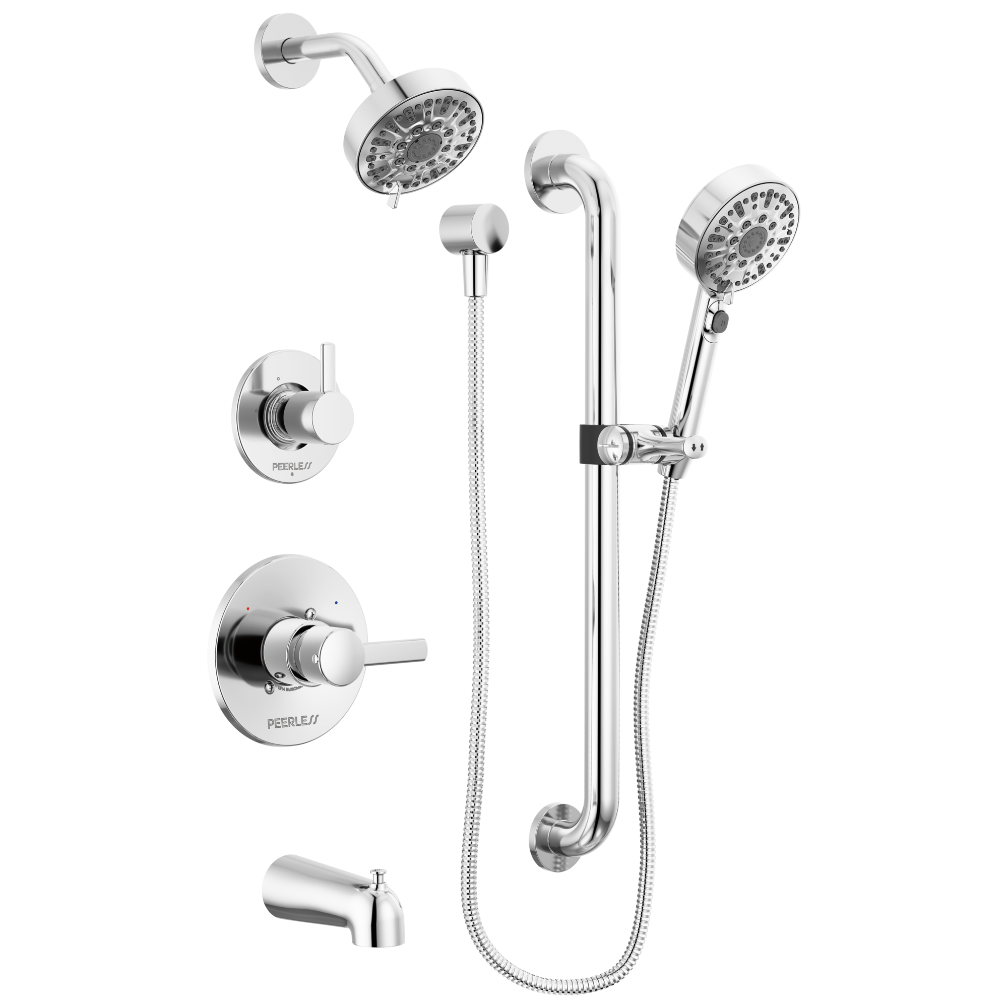 Peerless Precept® ADA tub shower and hand shower