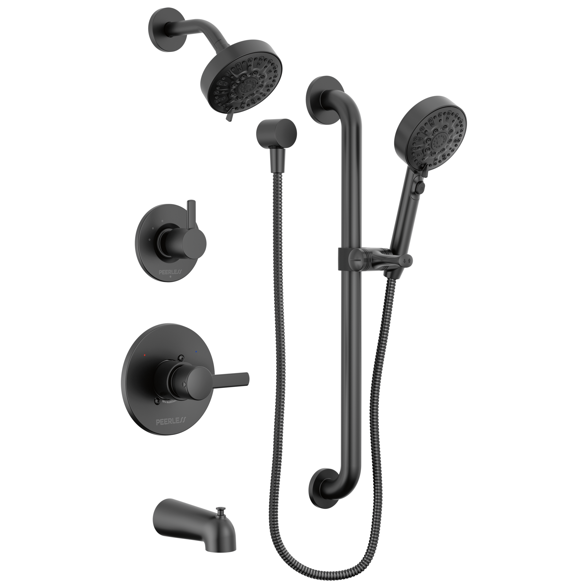 Peerless Precept® ADA tub shower and hand shower