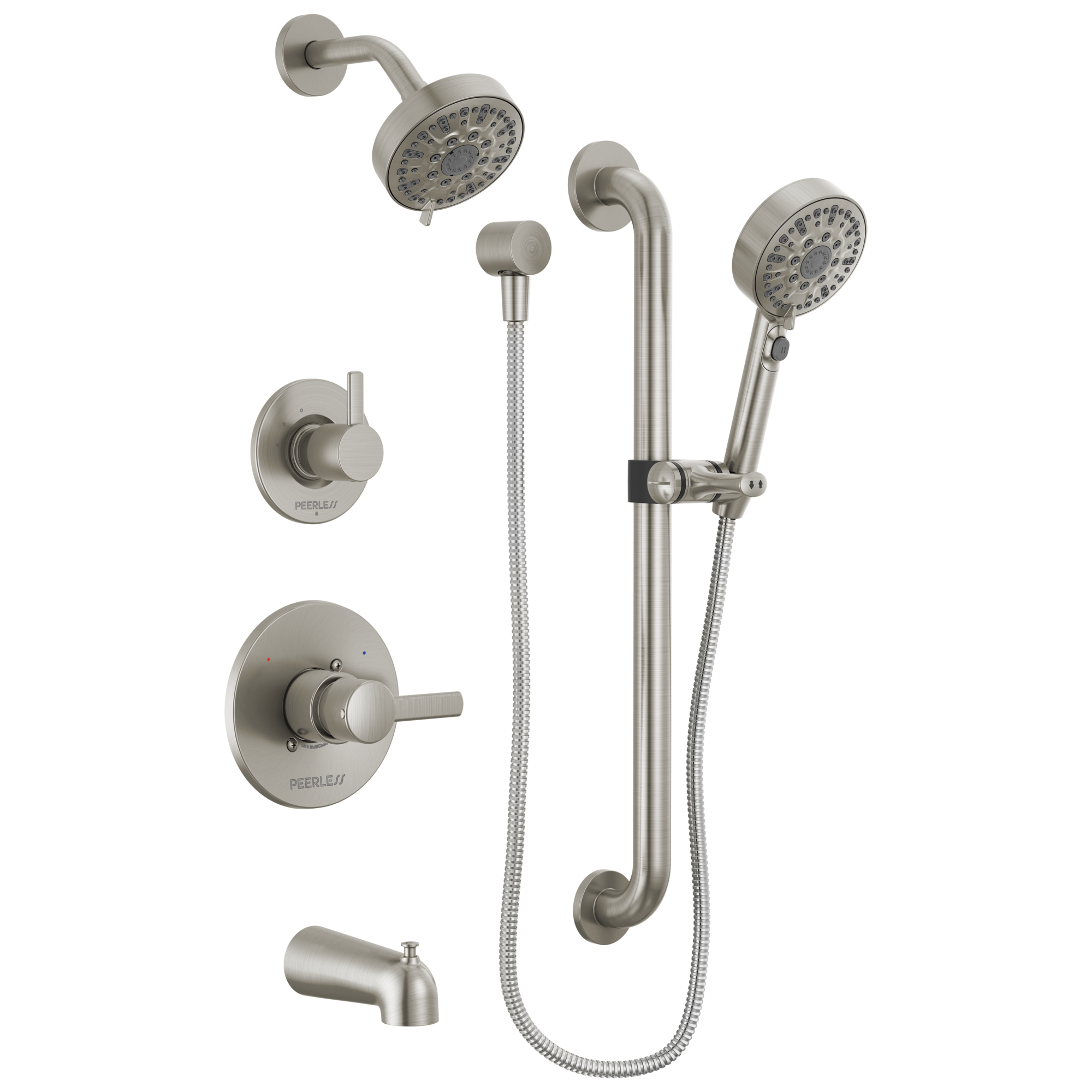 Peerless Precept® ADA tub shower and hand shower