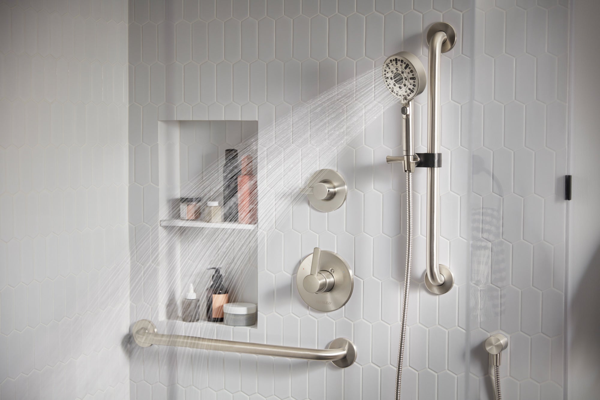 Peerless Precept® ADA tub shower and hand shower