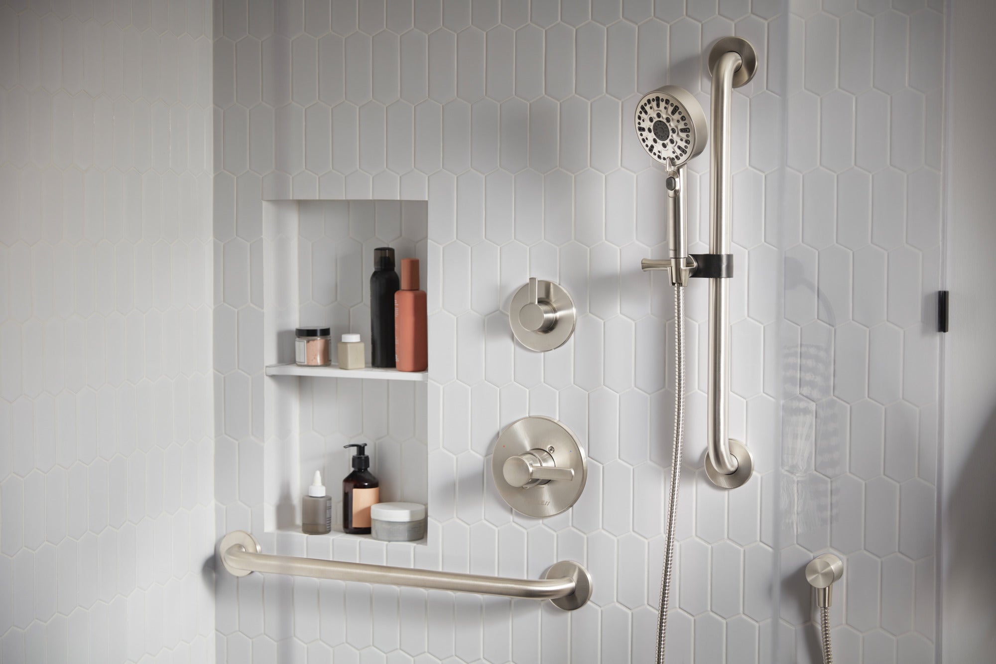 Peerless Precept® ADA tub shower and hand shower
