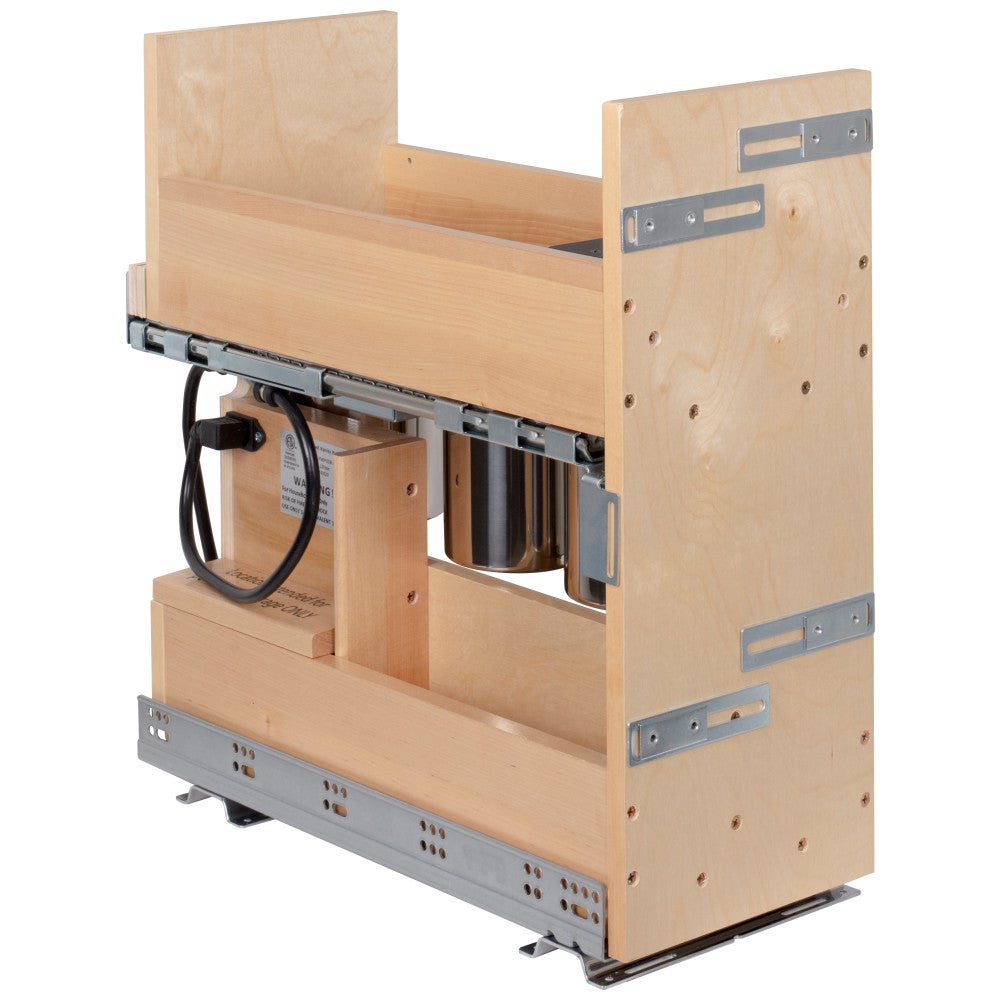 Hardware Resources "No Wiggle" Powered Vanity Pullout for Door/Drawer Base Cabinet