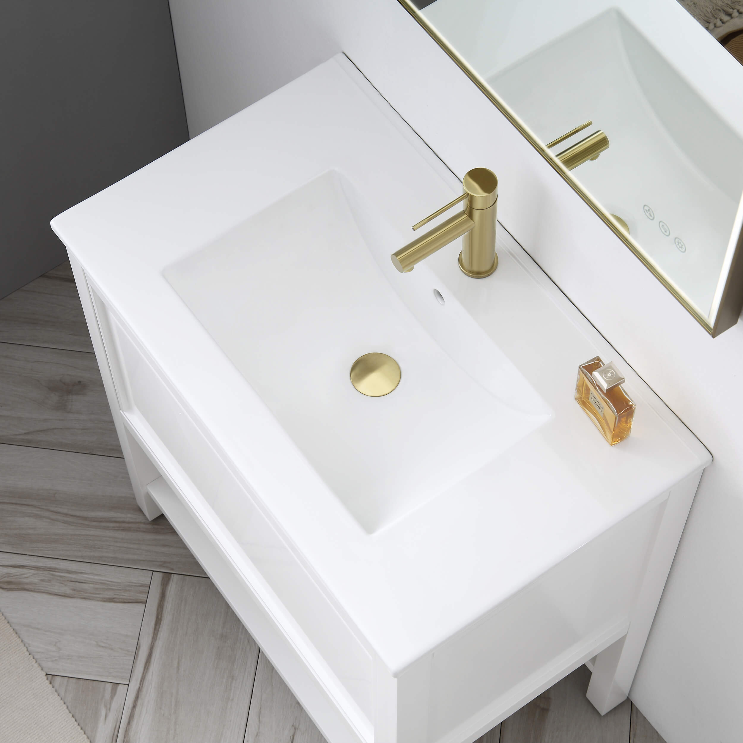Pop Up Drain Stopper for Bathroom with Overflow - Full Cover