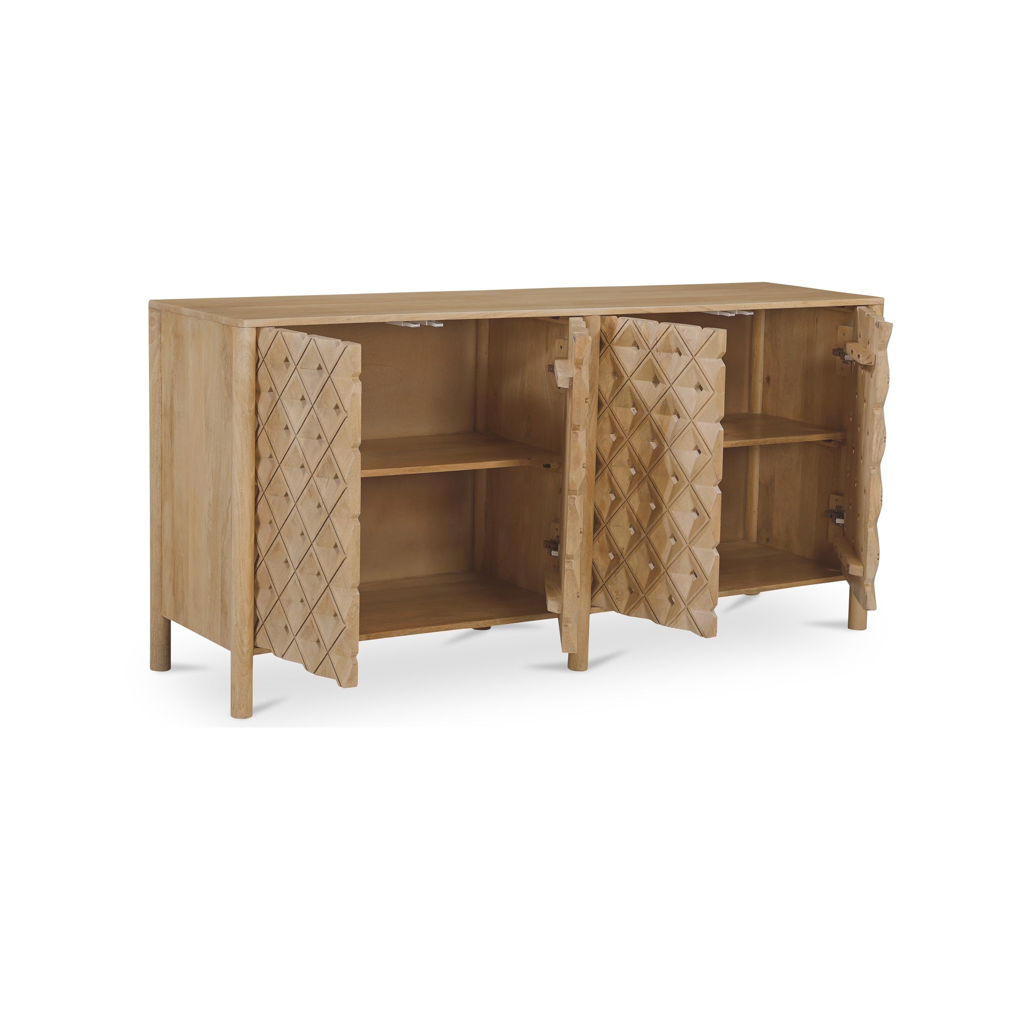 Moes Fulton 4 Door Sideboard Natural PZ-1012-24