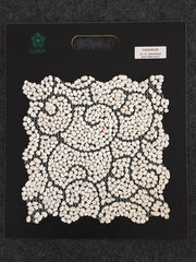 Riverstone Pebble Snow White Swirl