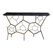 Moes Nate Slate Console Table Dark Grey QJ-1010-25-0