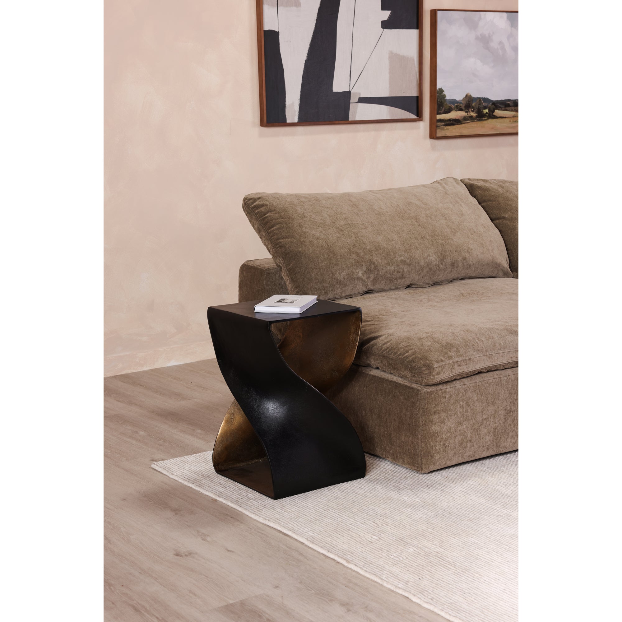 Moes Twist Accent Table Black QK-1008-02