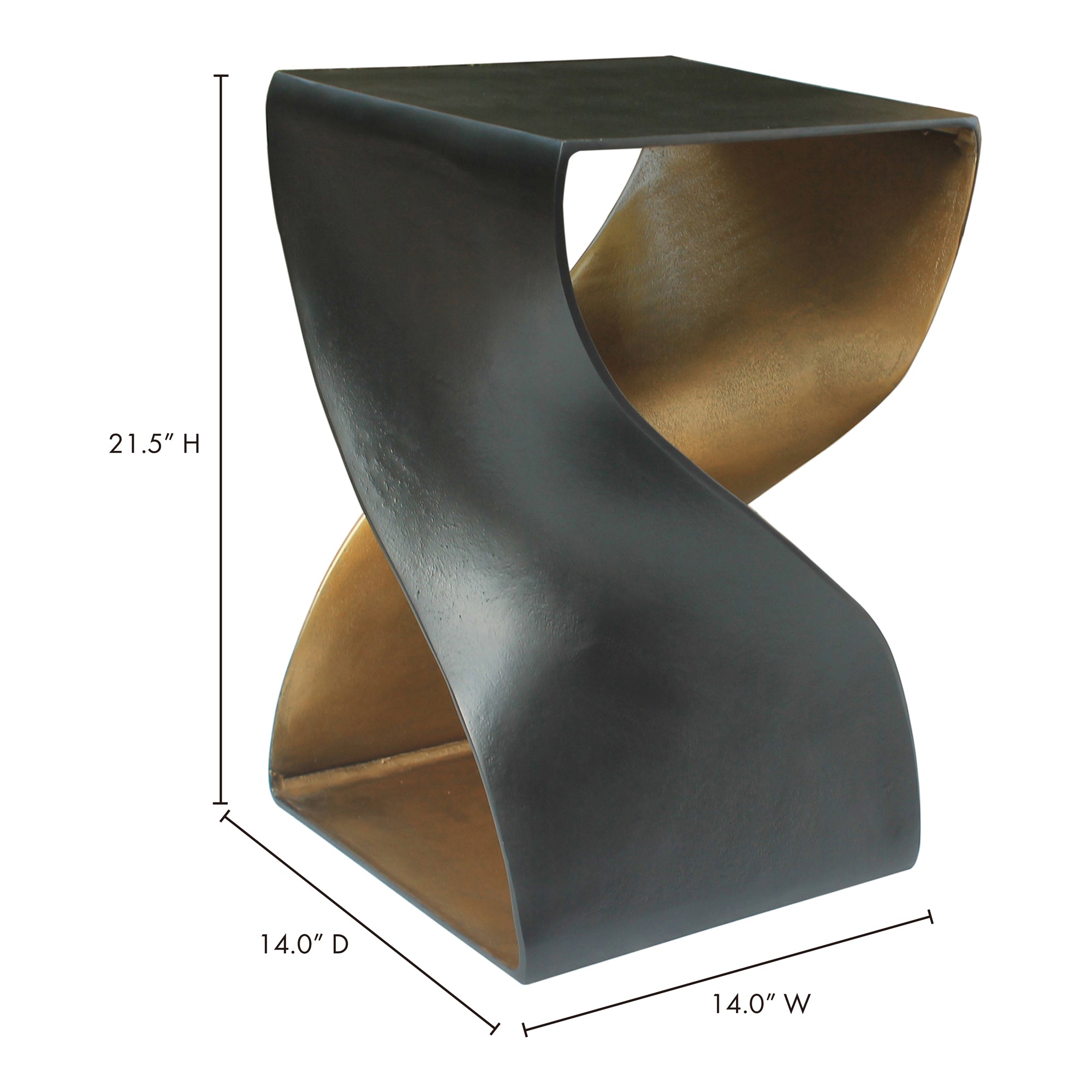 Moes Twist Accent Table Black QK-1008-02