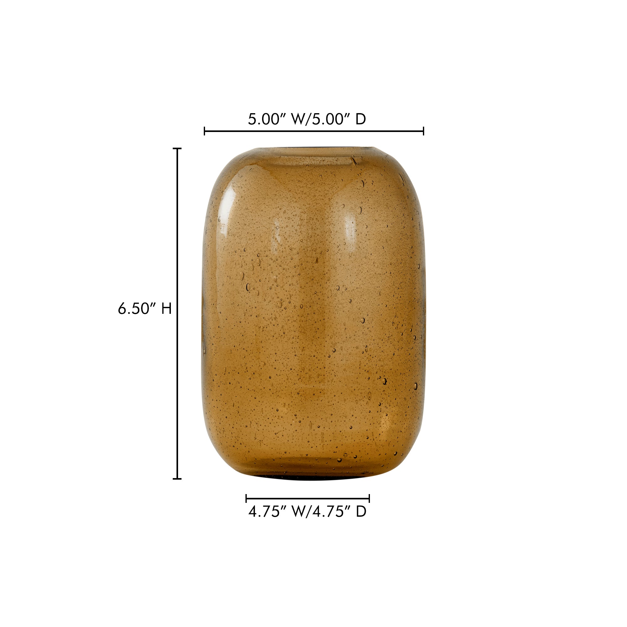 Moes Circe Vase Amber QK-1032-12