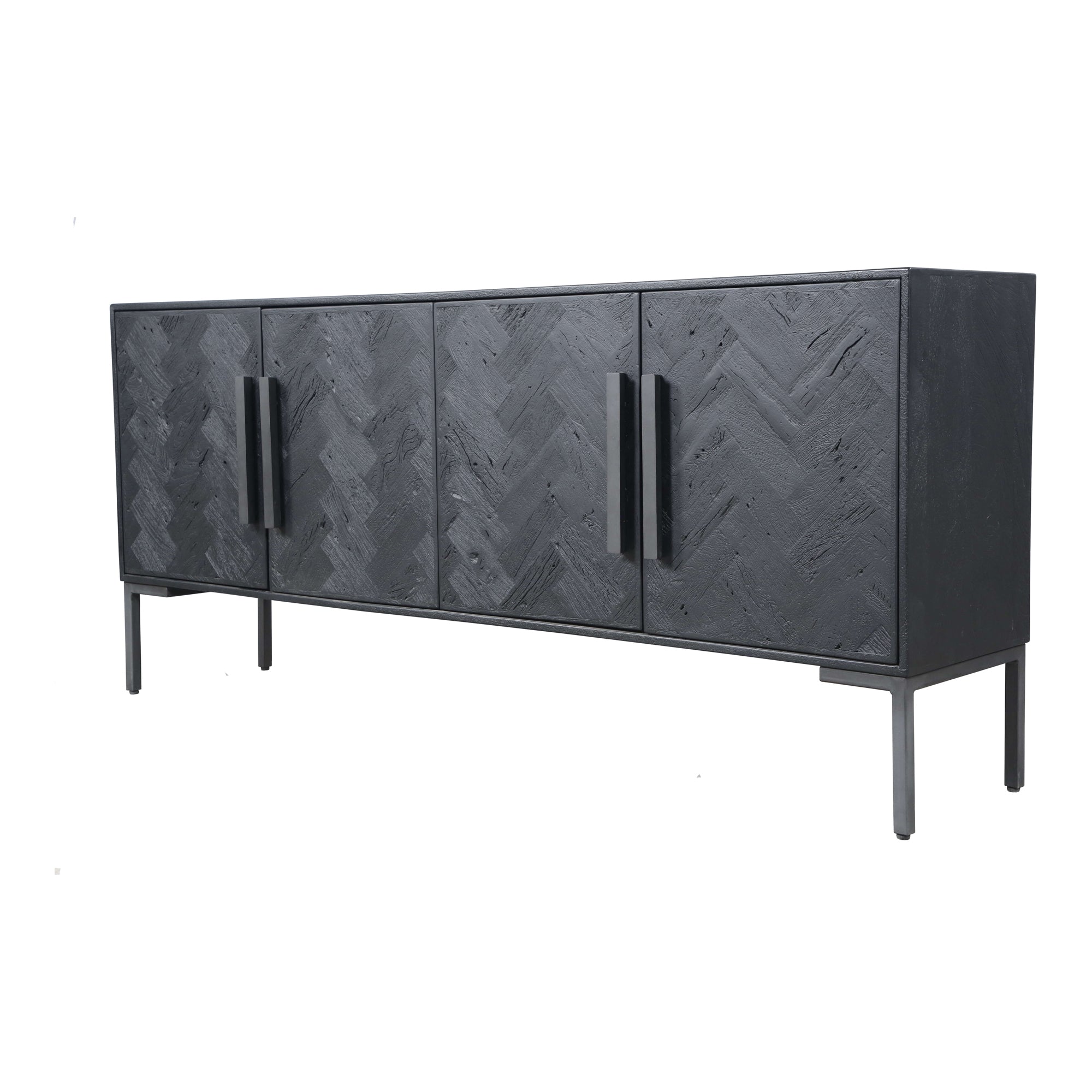 Moes Fishbone Sideboard Black QM-1003-02