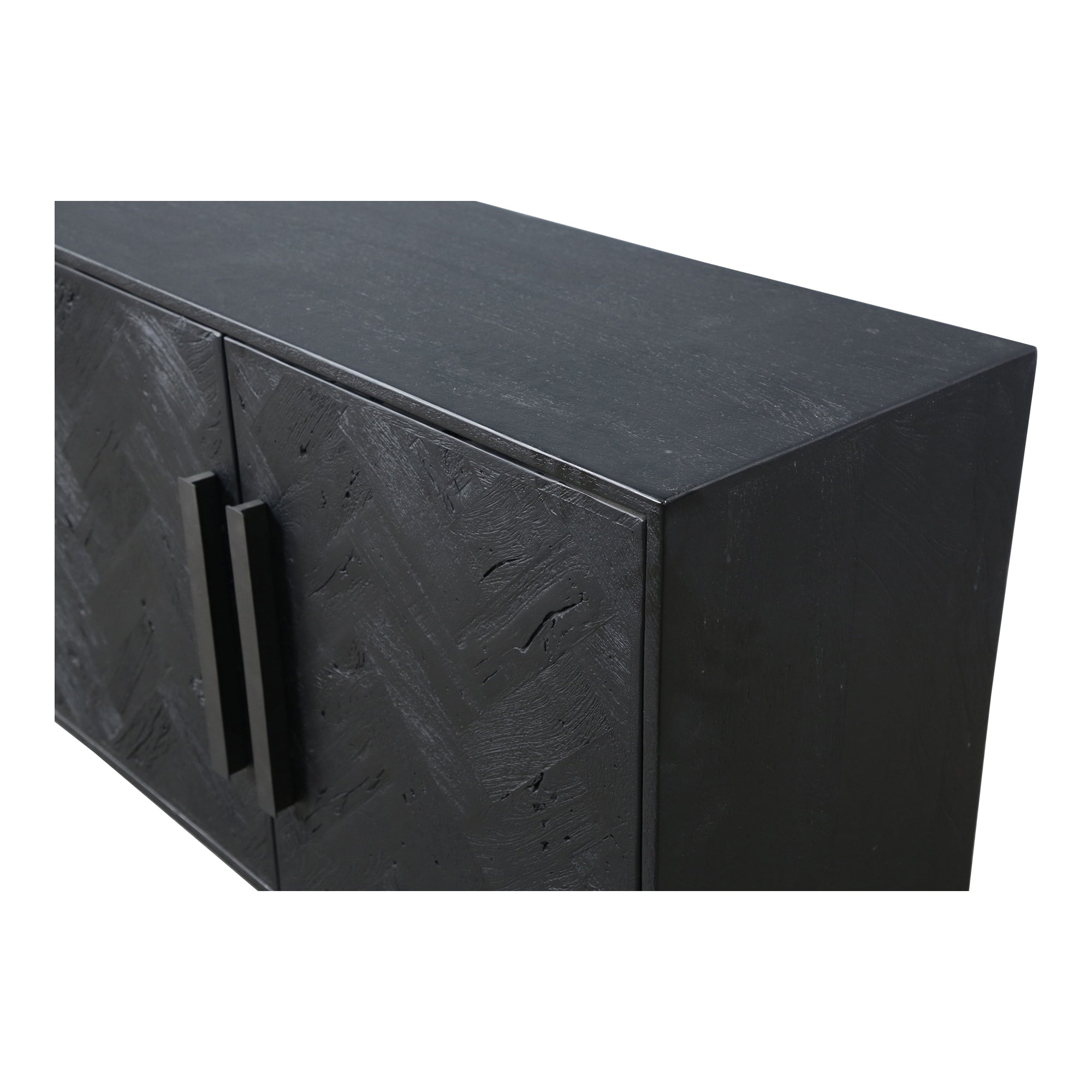 Moes Fishbone Sideboard Black QM-1003-02