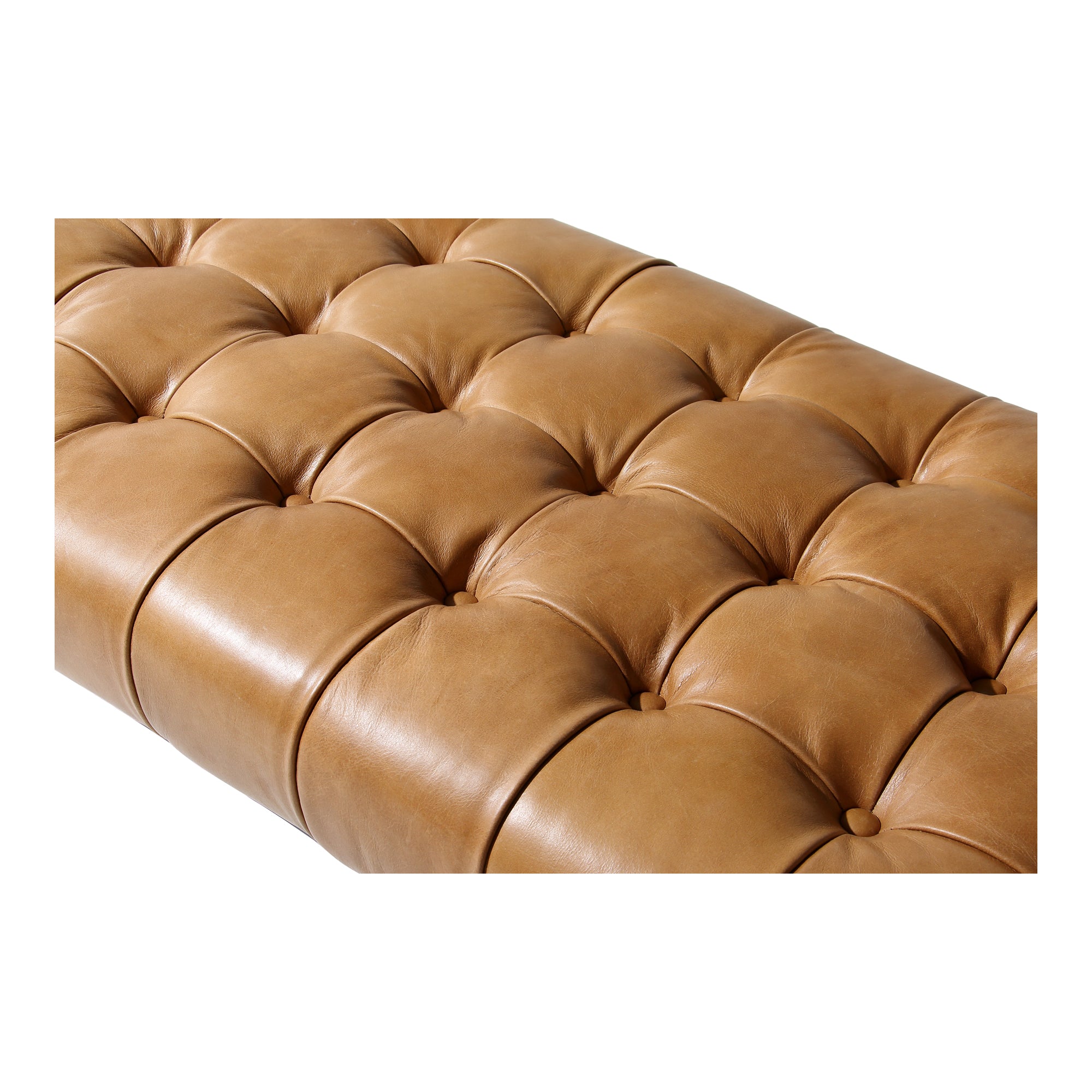 Moes Wyatt Leather Bench Tan QN-1002-40