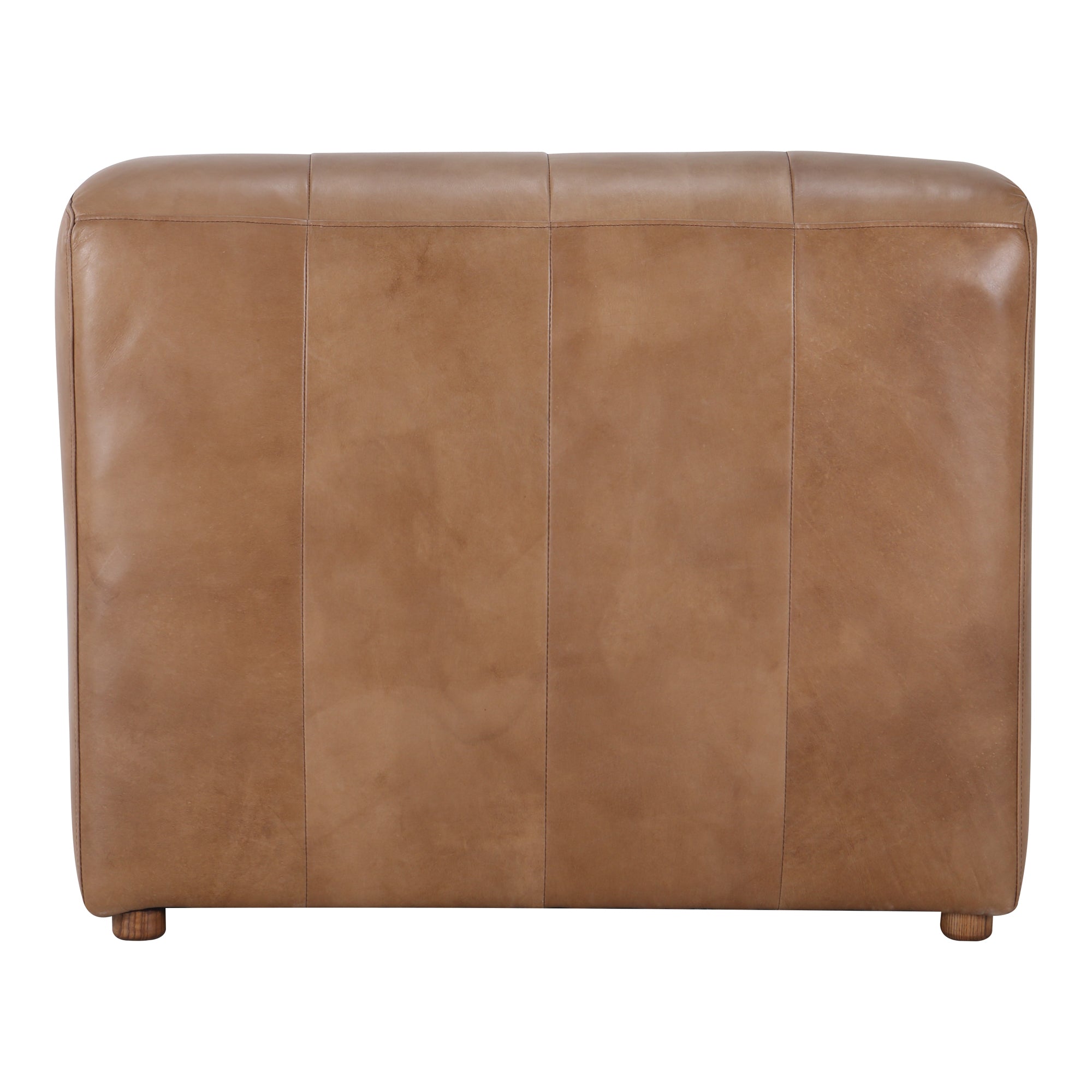 Moes Ramsay Leather Slipper Chair Tan QN-1009-40