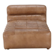 Moes Ramsay Leather Chaise Tan QN-1010-40