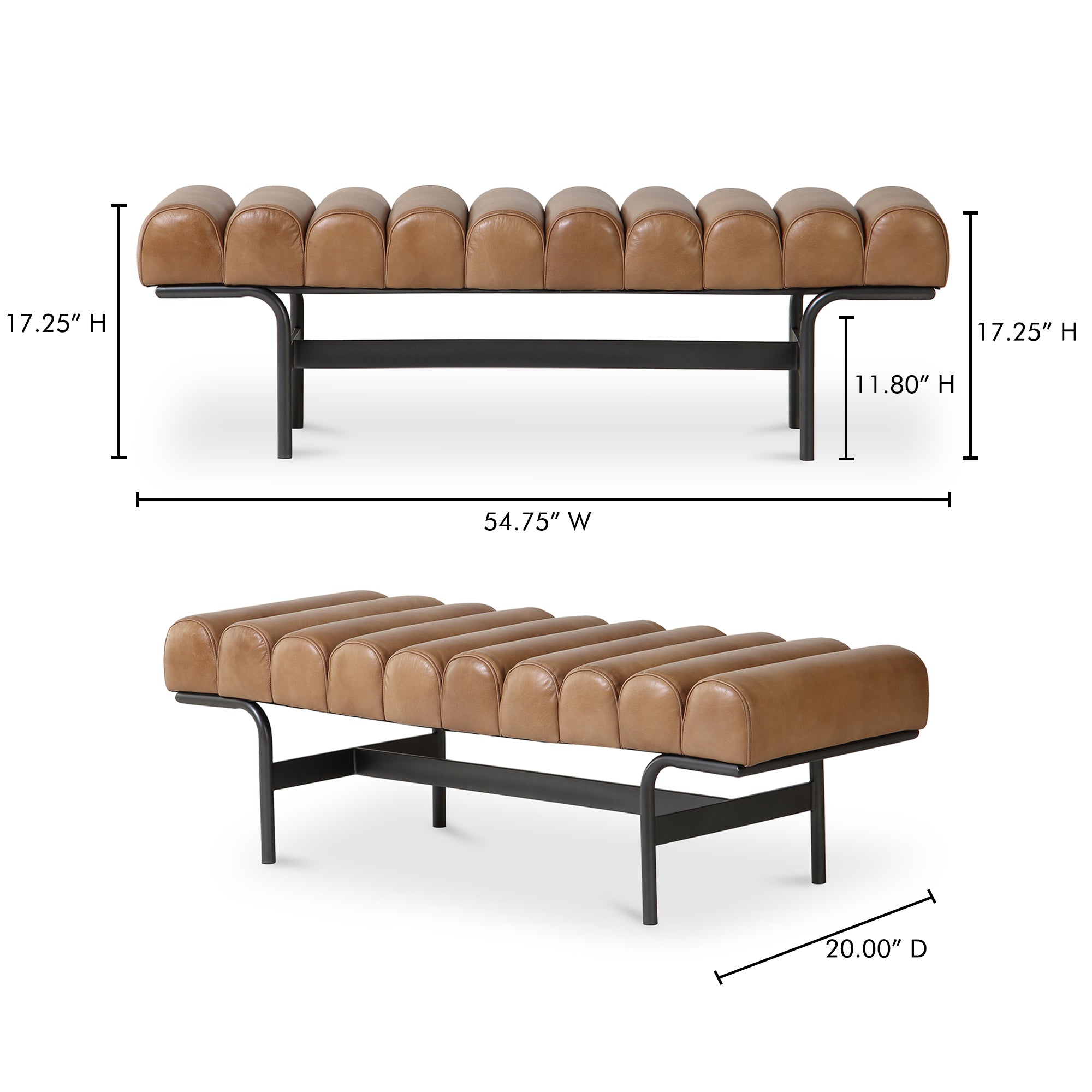 Moes Harrison Bench Tan QN-1031-03
