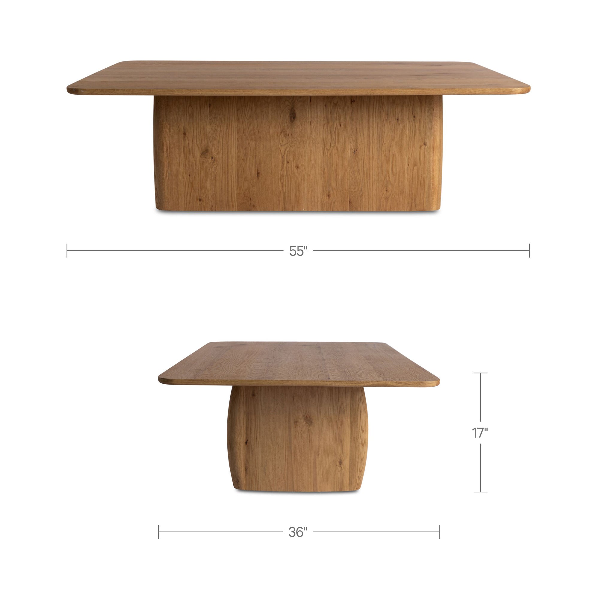 Moes Winston Coffee Table Rustic Oak QO-1020-24-0