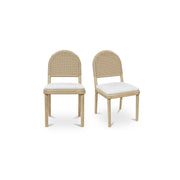 Moes Claire Dining Chair Natural-Set of Two QO-1025-24