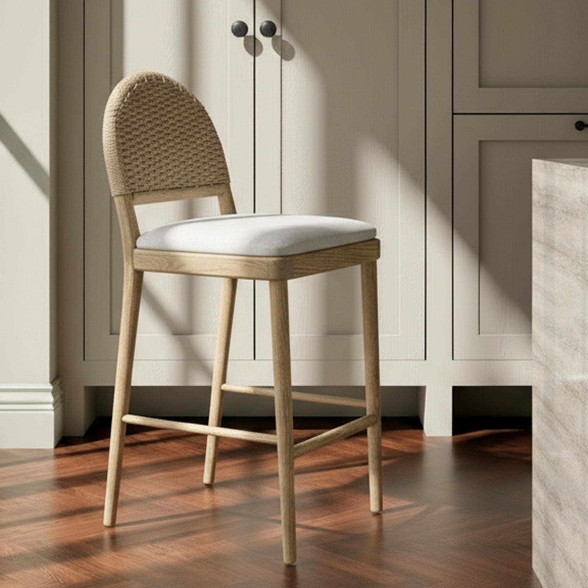 Moes Claire Counter Stool Natural QO-1026-24
