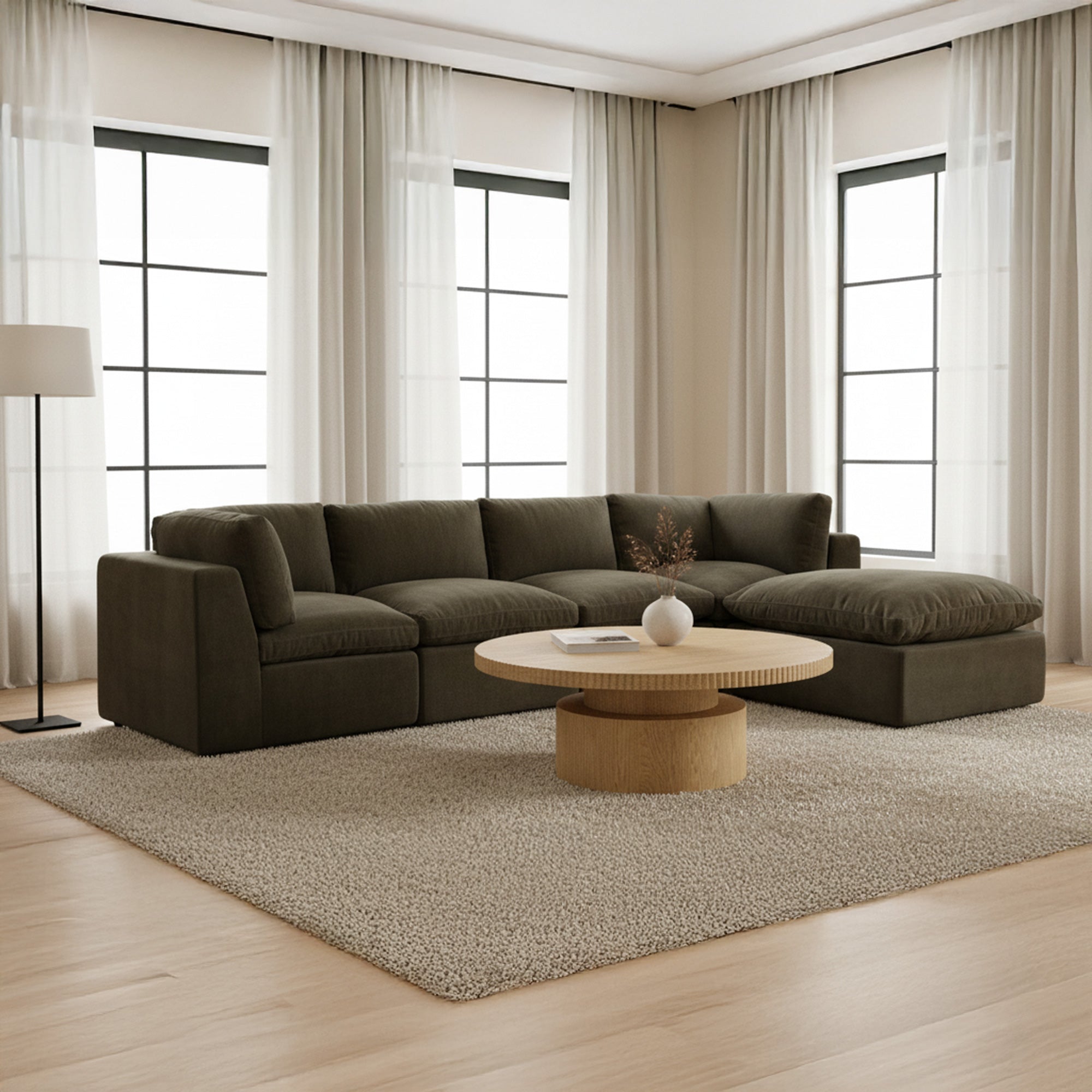 Moes Leigh Coffee Table Brown QO-1028-03-0