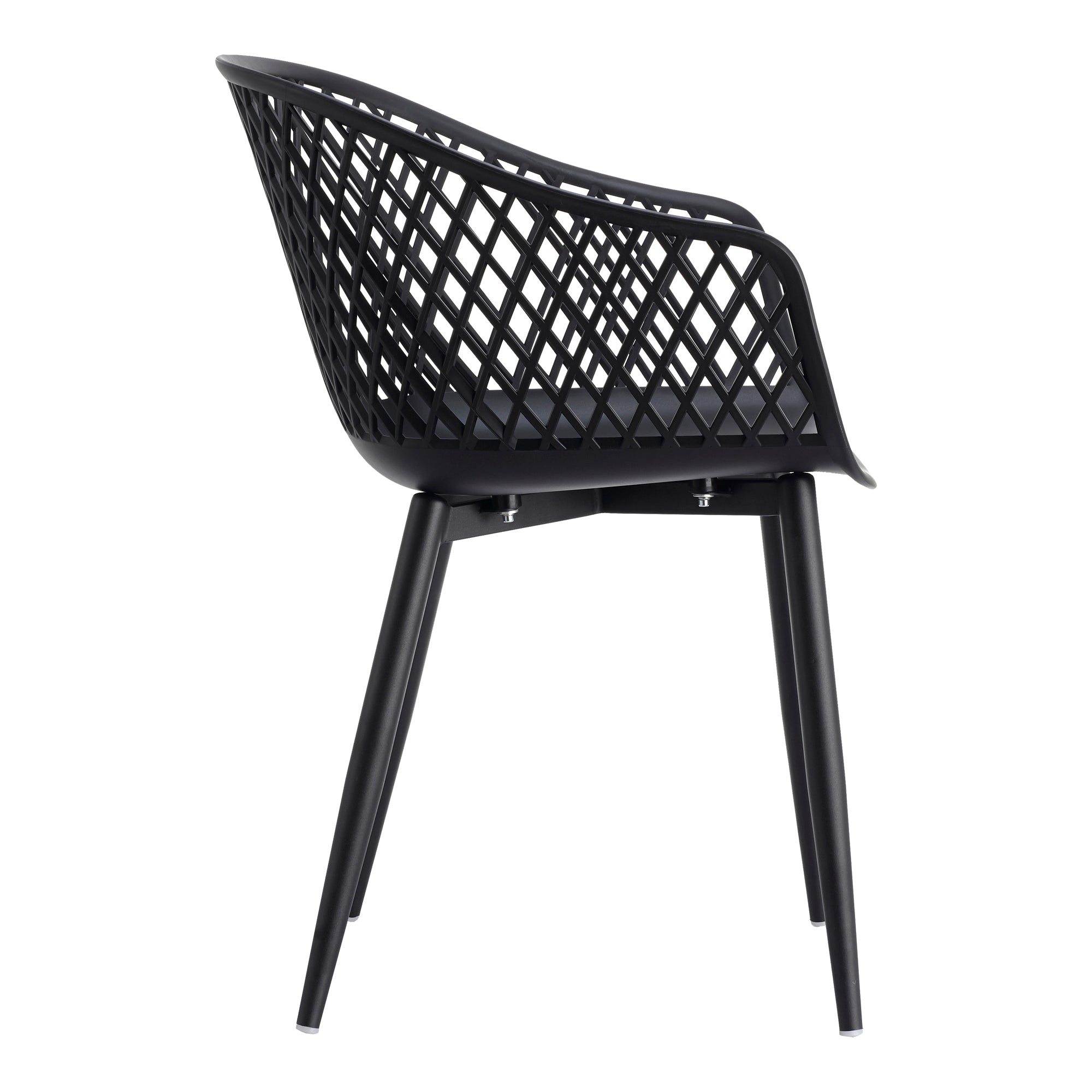 Moes Piazza Outdoor Chair Black - Set Of Two QX-1001-02