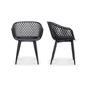 Moes Piazza Outdoor Chair Black - Set Of Two QX-1001-02