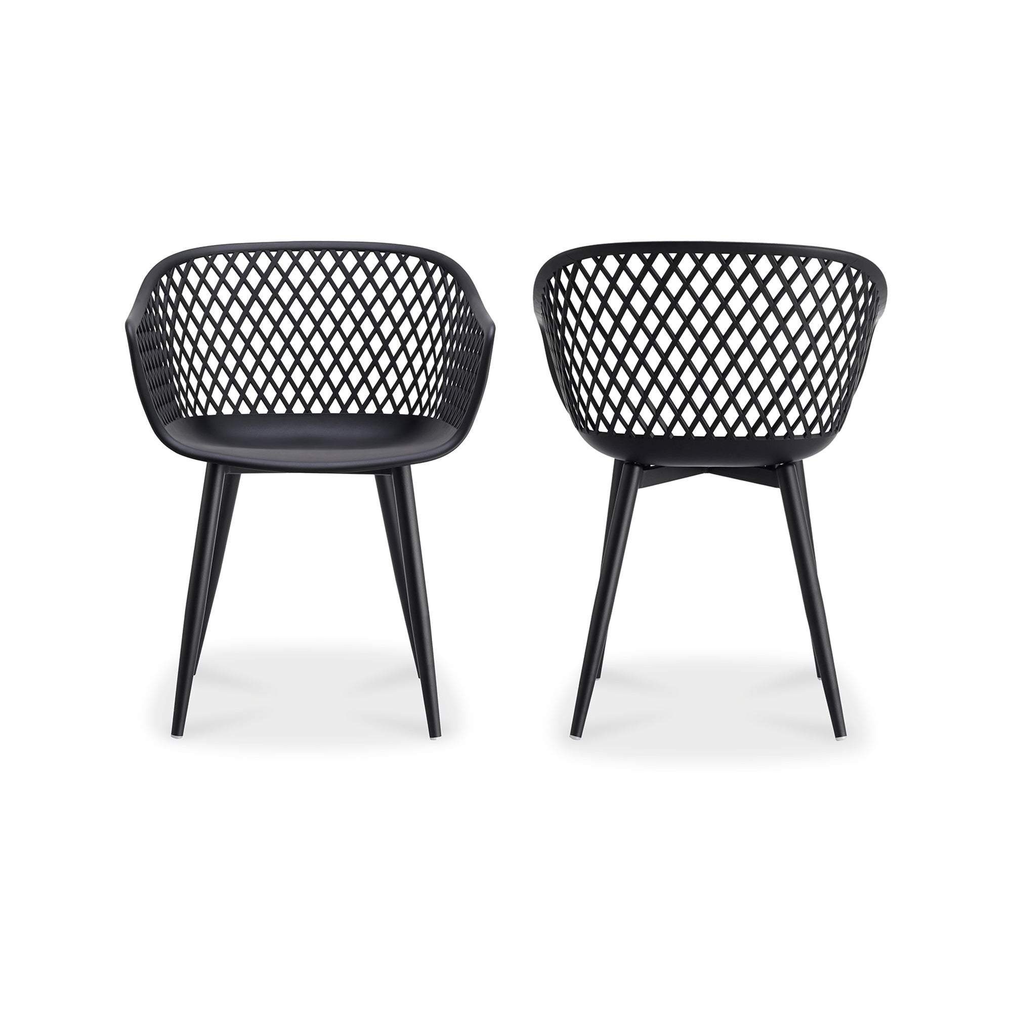 Moes Piazza Outdoor Chair Black - Set Of Two QX-1001-02