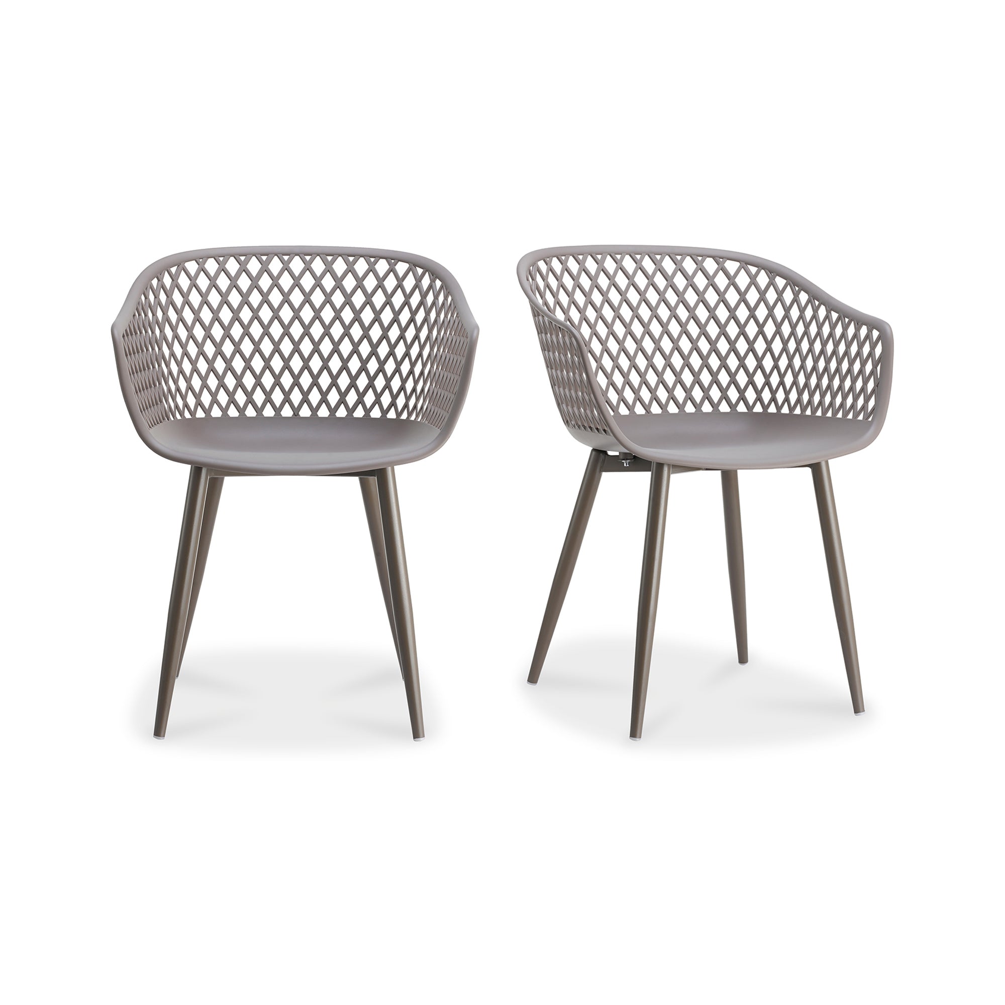 Moes Piazza Outdoor Chair Grey - Set Of Two QX-1001-15