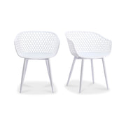 Moes Piazza Outdoor Chair White - Set Of Two QX-1001-18