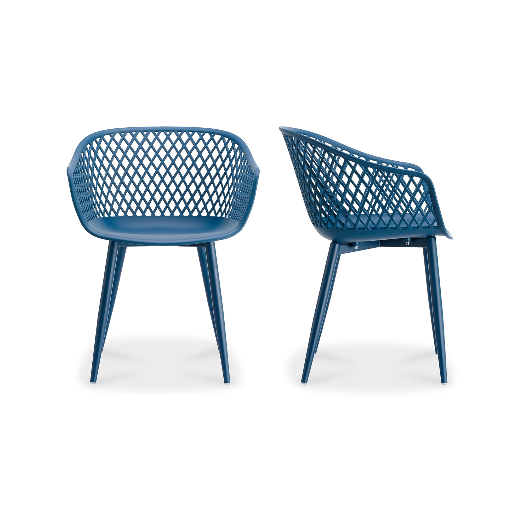 Moes Piazza Outdoor Chair Blue - Set Of Two QX-1001-26
