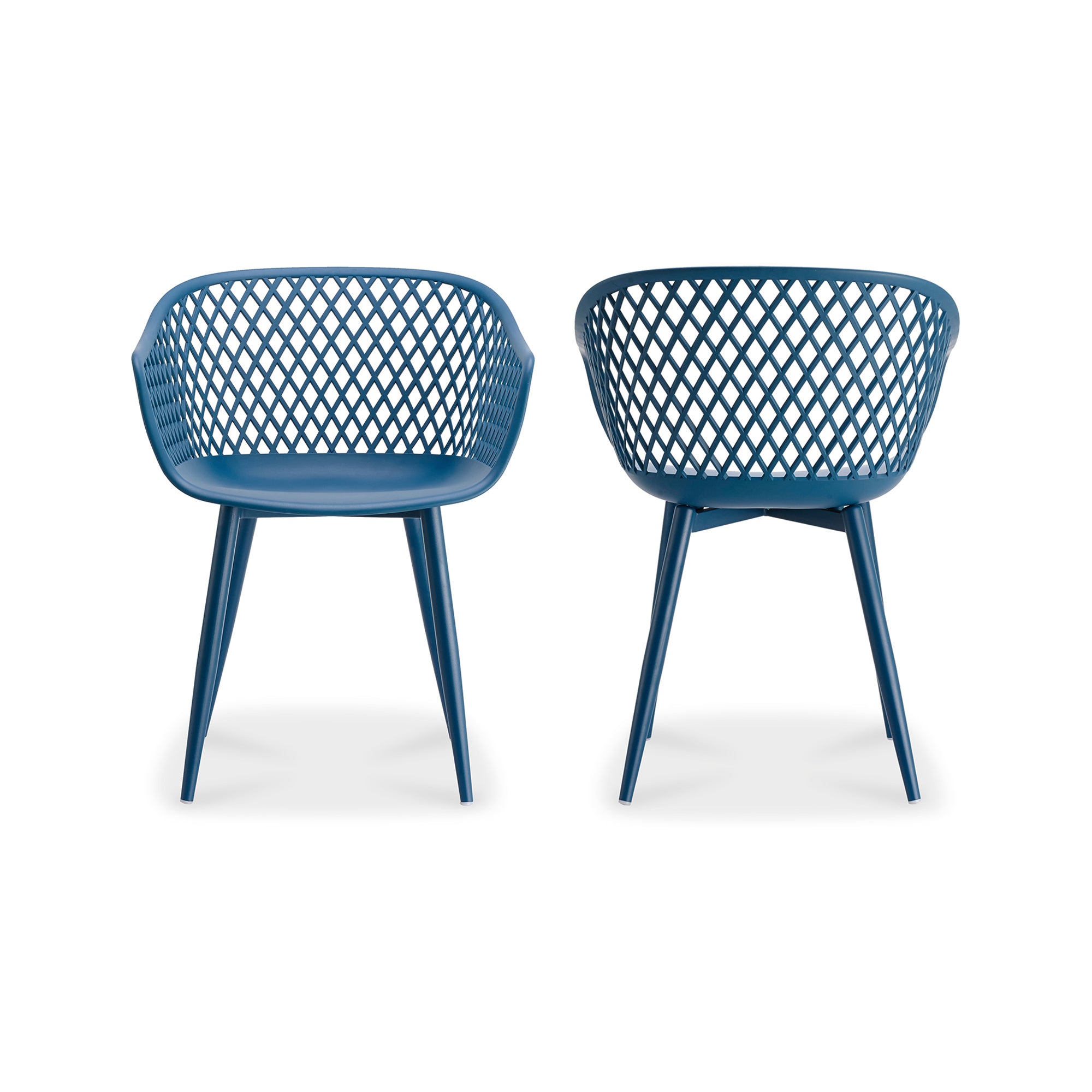 Moes Piazza Outdoor Chair Blue - Set Of Two QX-1001-26