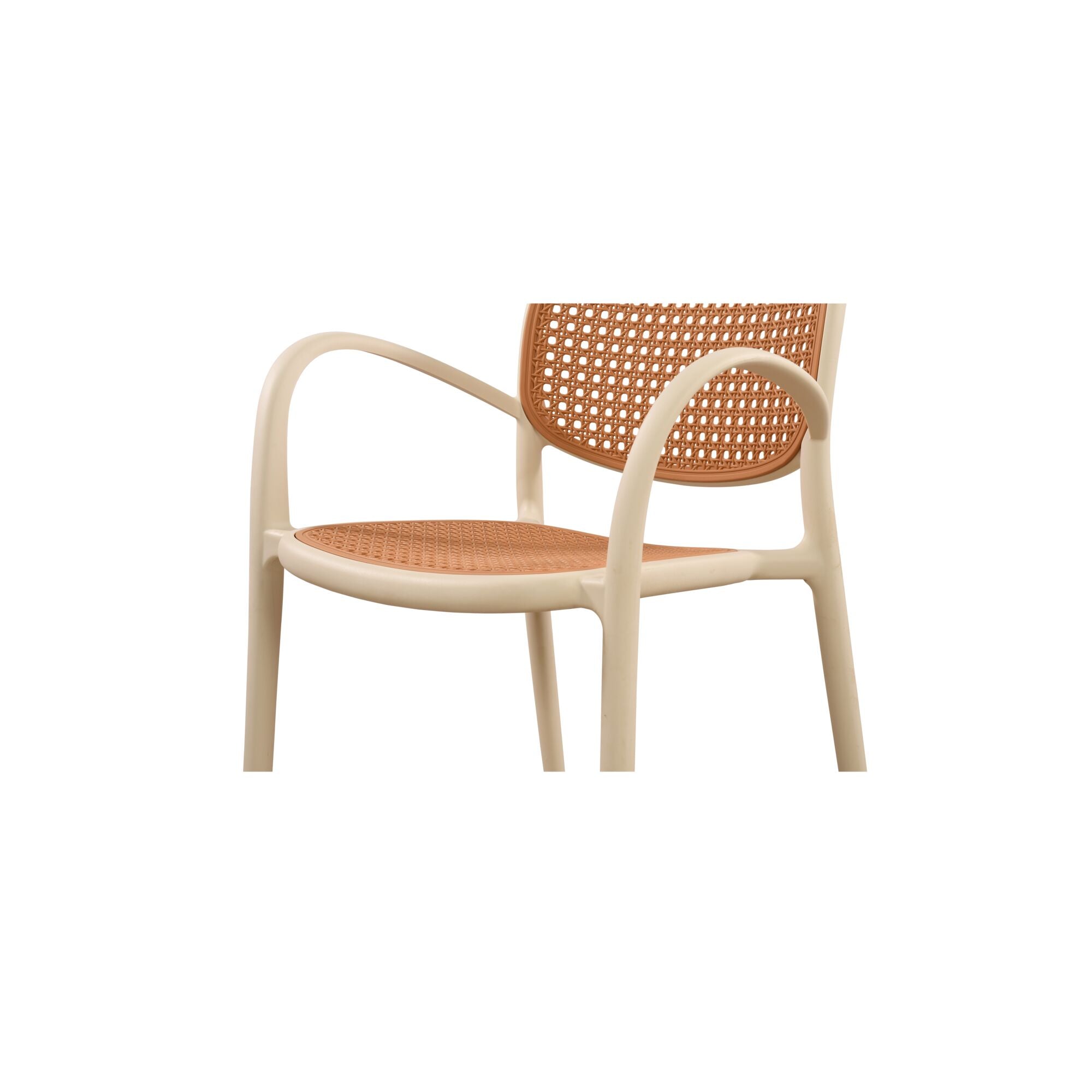Moes Soren Outdoor Dining Chair White-Set of Two QX-1003-18