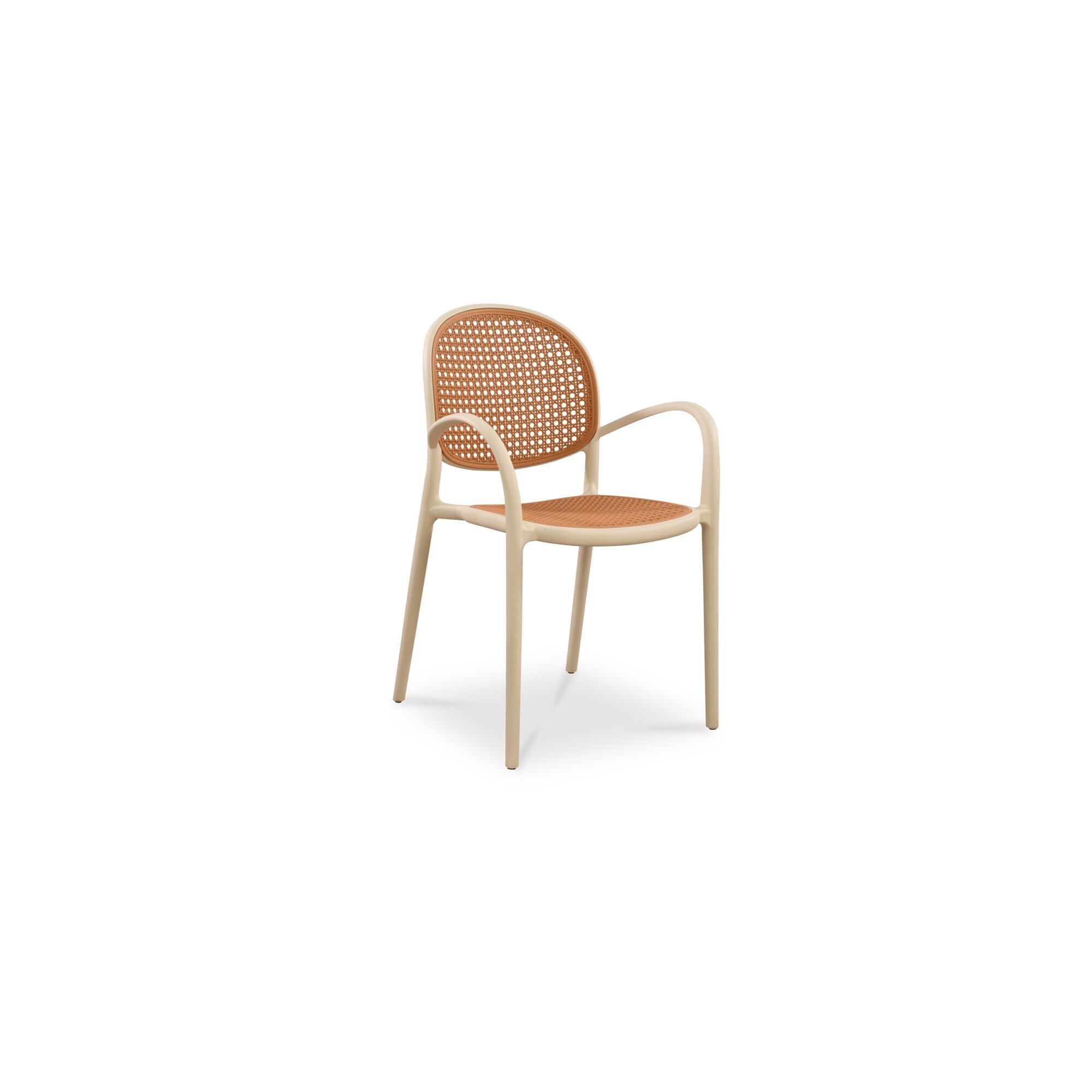 Moes Soren Outdoor Dining Chair White-Set of Two QX-1003-18