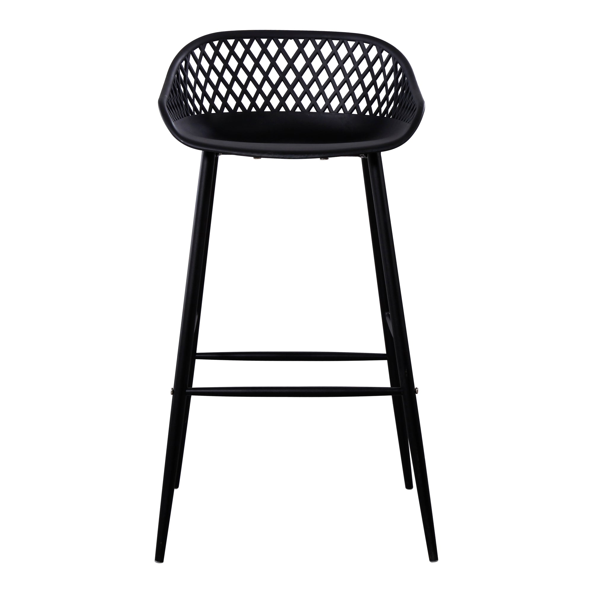 Moes Piazza Outdoor Barstool Black - Set Of Two QX-1004-02