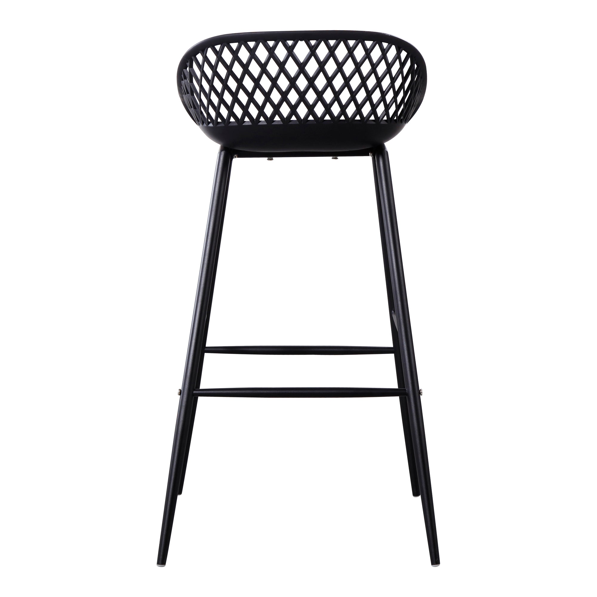 Moes Piazza Outdoor Barstool Black - Set Of Two QX-1004-02
