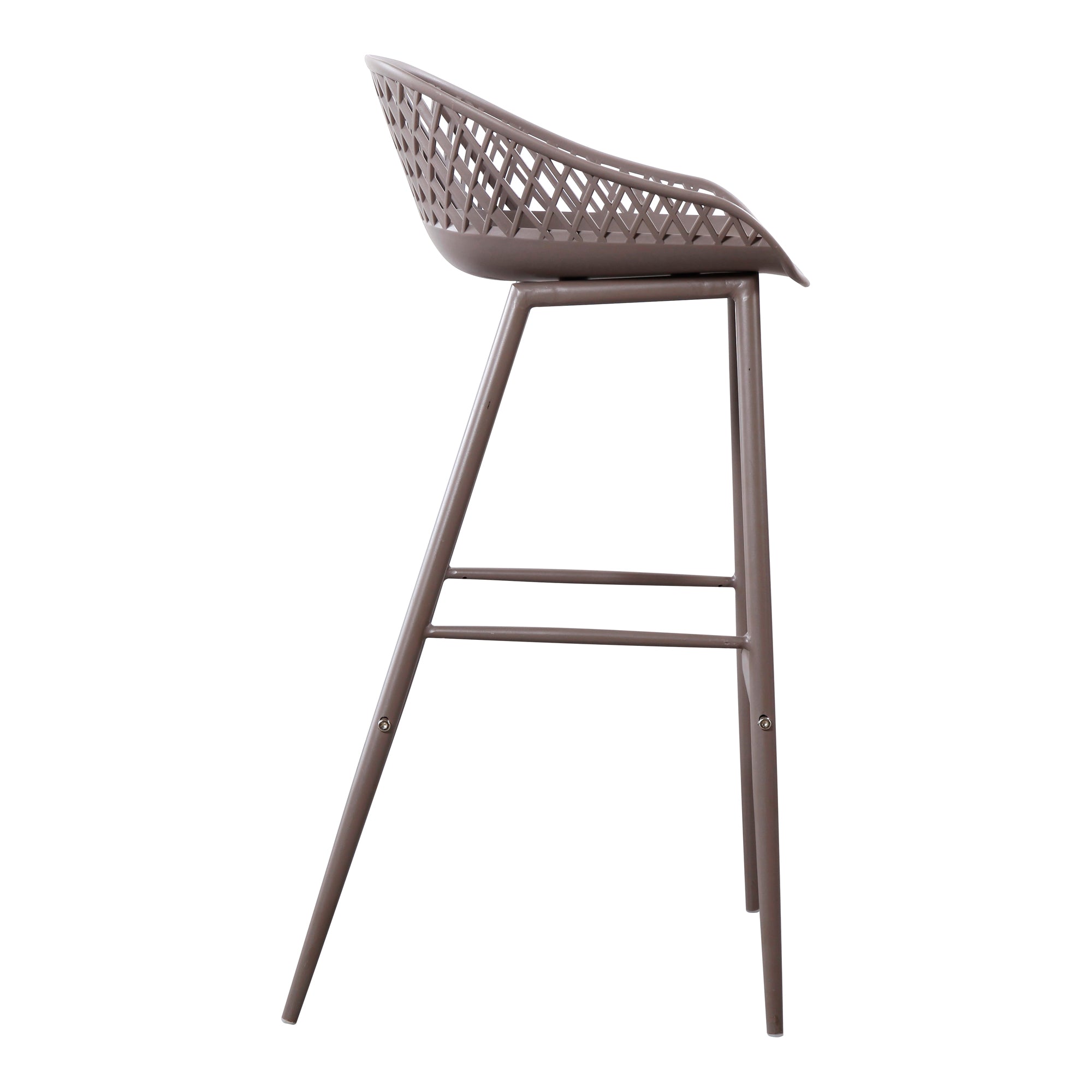 Moes Piazza Outdoor Barstool Grey - Set Of Two QX-1004-15