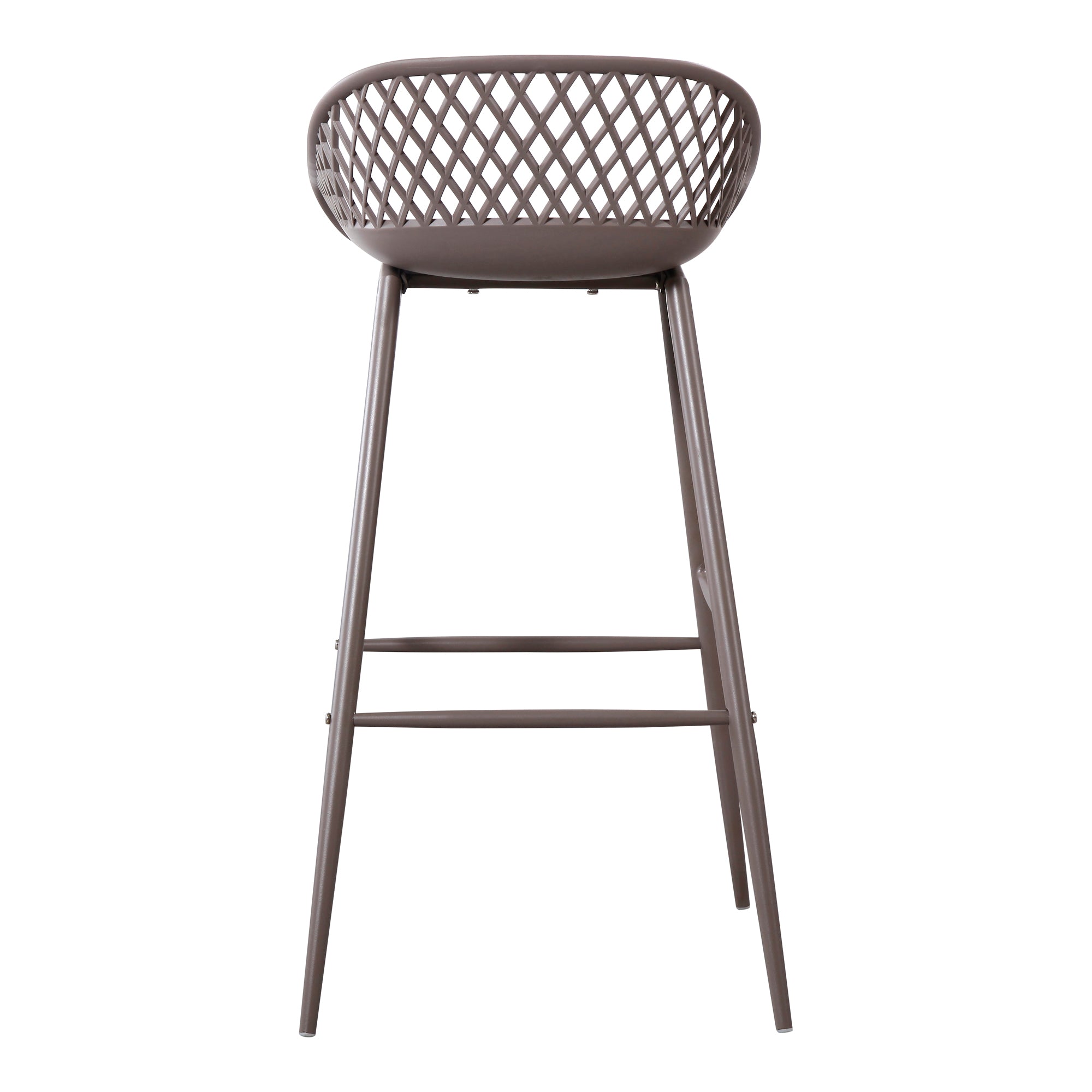 Moes Piazza Outdoor Barstool Grey - Set Of Two QX-1004-15