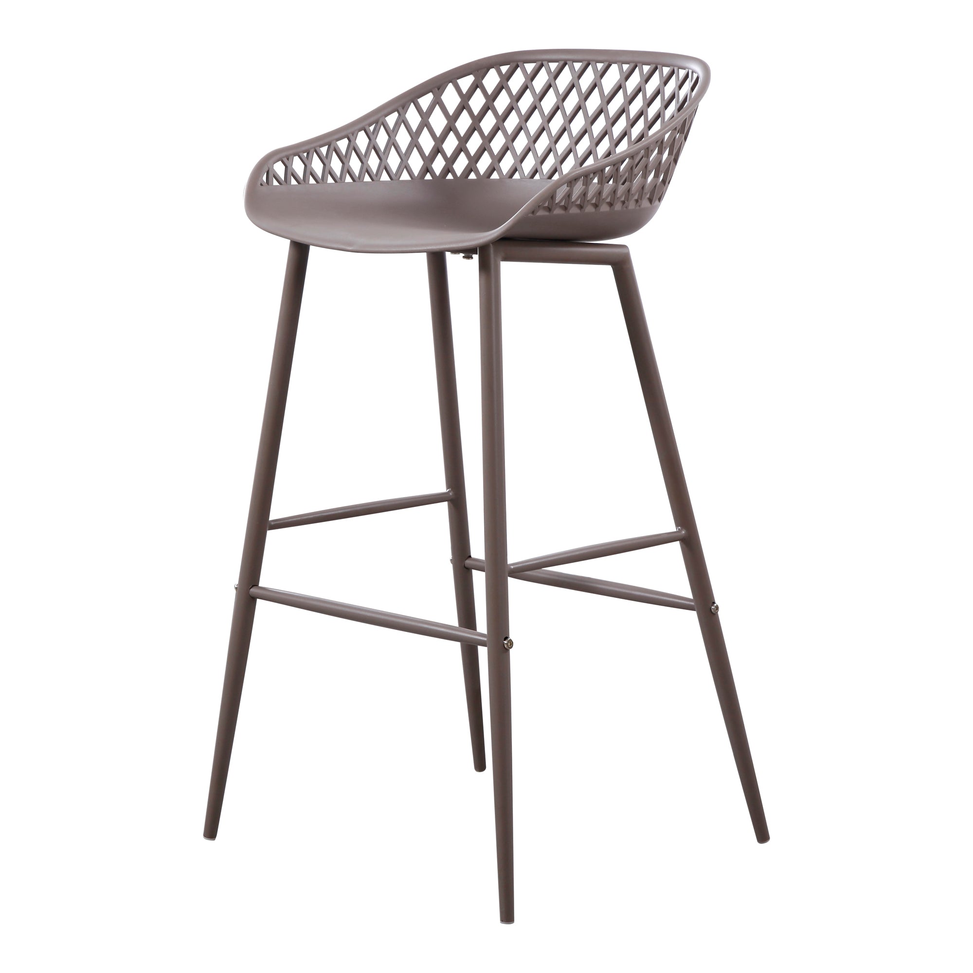 Moes Piazza Outdoor Barstool Grey - Set Of Two QX-1004-15