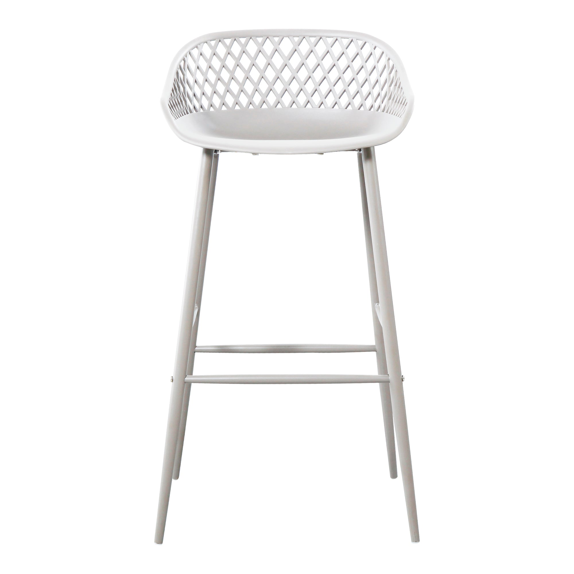 Moes Piazza Outdoor Barstool White - Set Of Two QX-1004-18