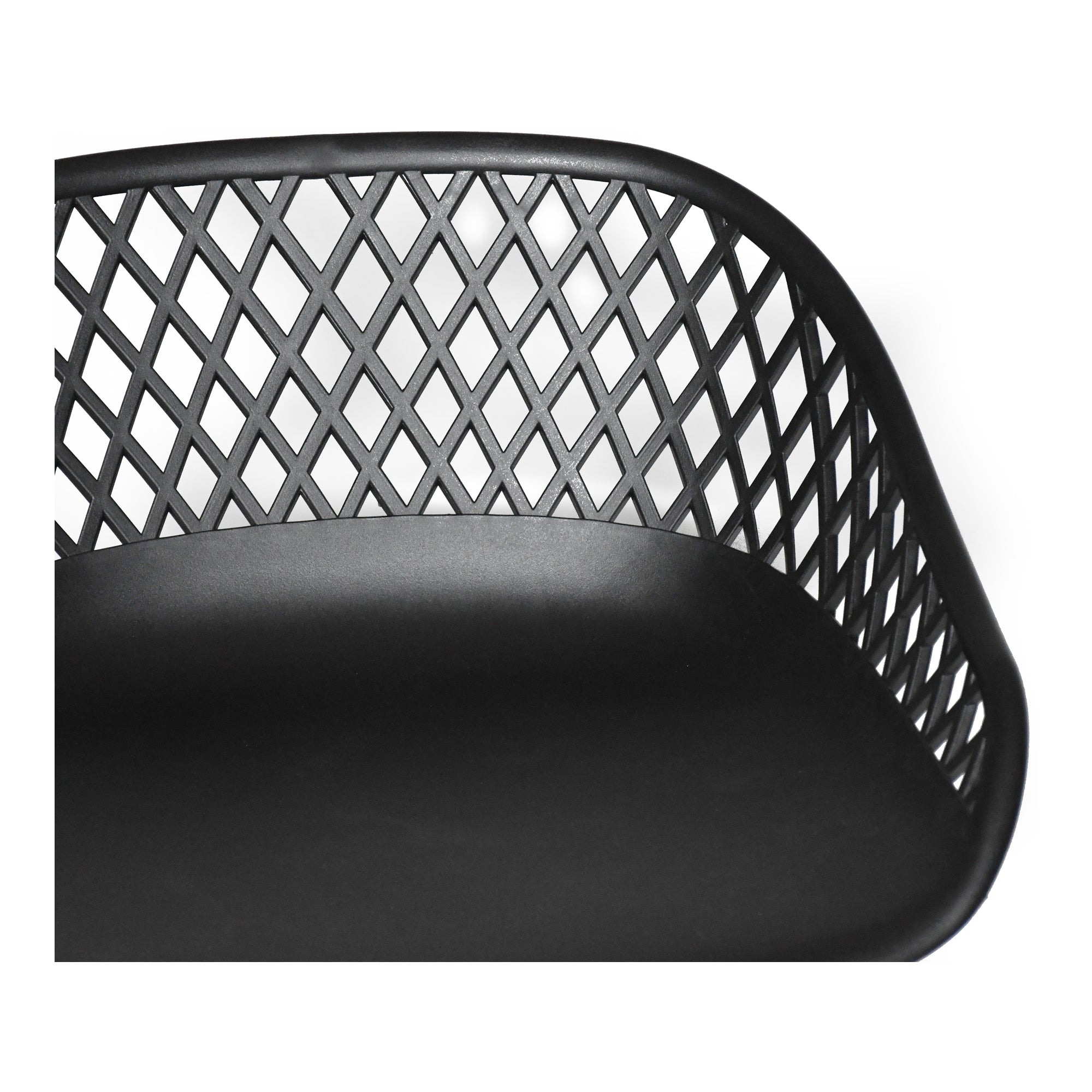 Moes Piazza Outdoor Counter Stool Black - Set Of Two QX-1009-02
