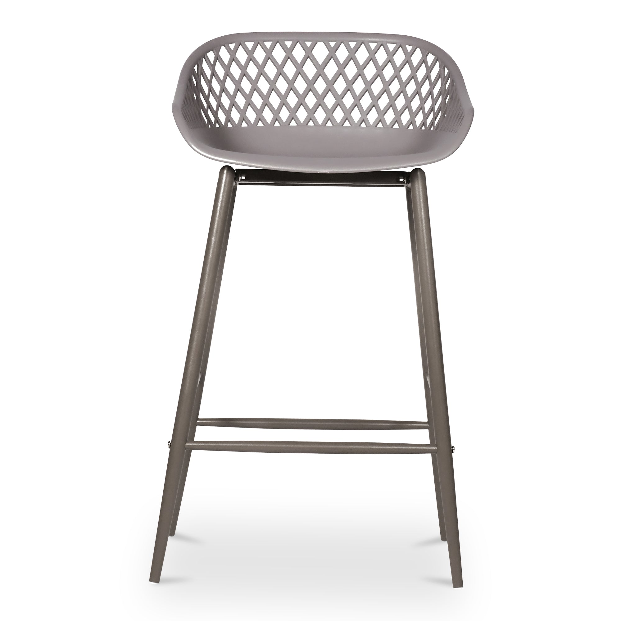 Moes Piazza Outdoor Counter Stool Grey - Set Of Two QX-1009-15
