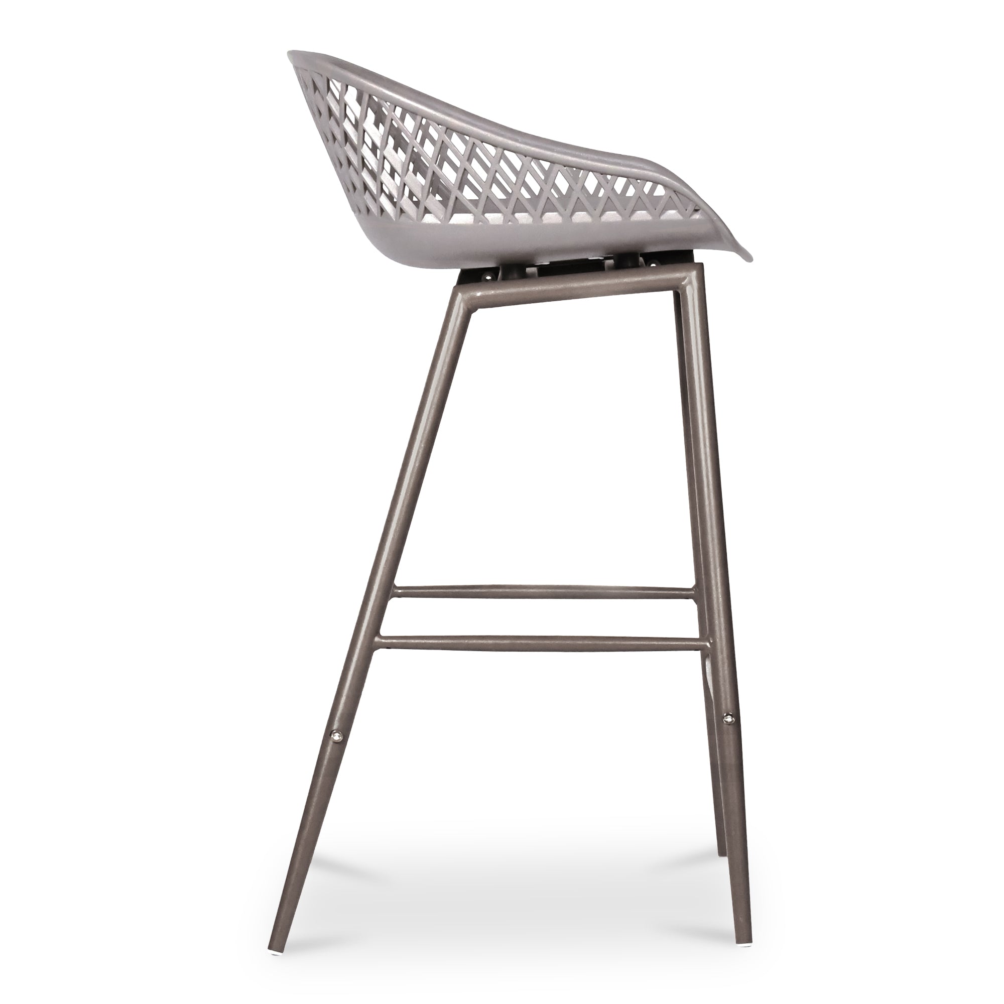 Moes Piazza Outdoor Counter Stool Grey - Set Of Two QX-1009-15