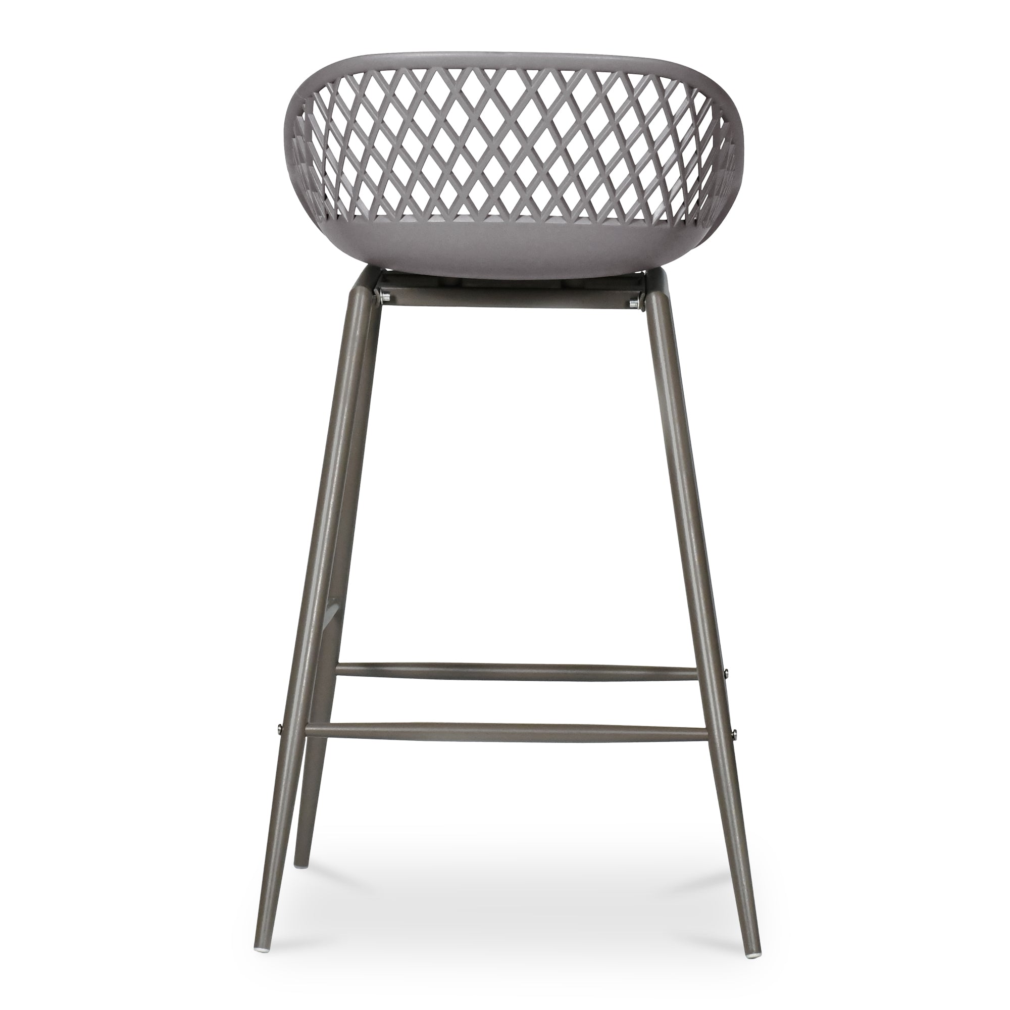 Moes Piazza Outdoor Counter Stool Grey - Set Of Two QX-1009-15