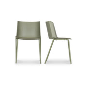 Moes Silla Outdoor Dining Chair Sage Green - Set Of Two QX-1010-16