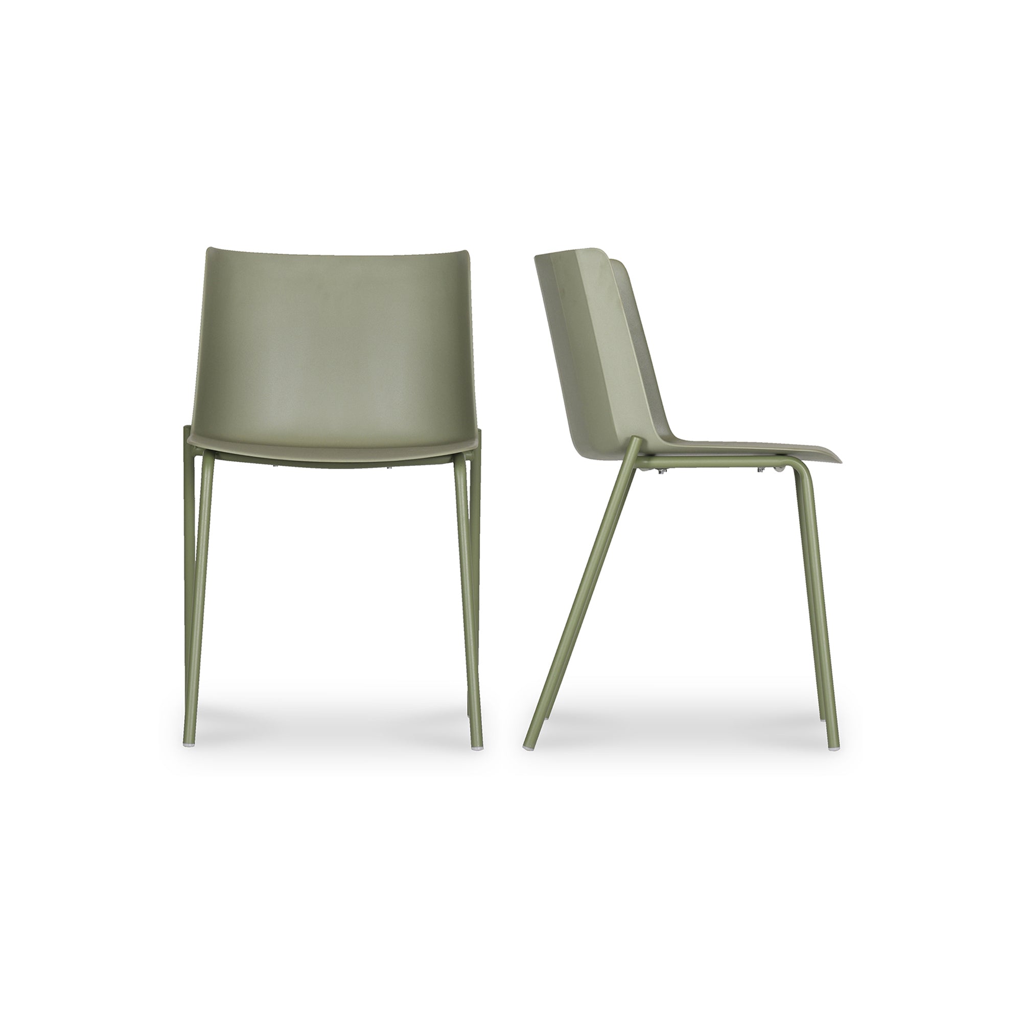 Moes Silla Outdoor Dining Chair Sage Green - Set Of Two QX-1010-16