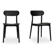 Moes Kent Outdoor Dining Chair Black - Set Of Two QX-1017-02