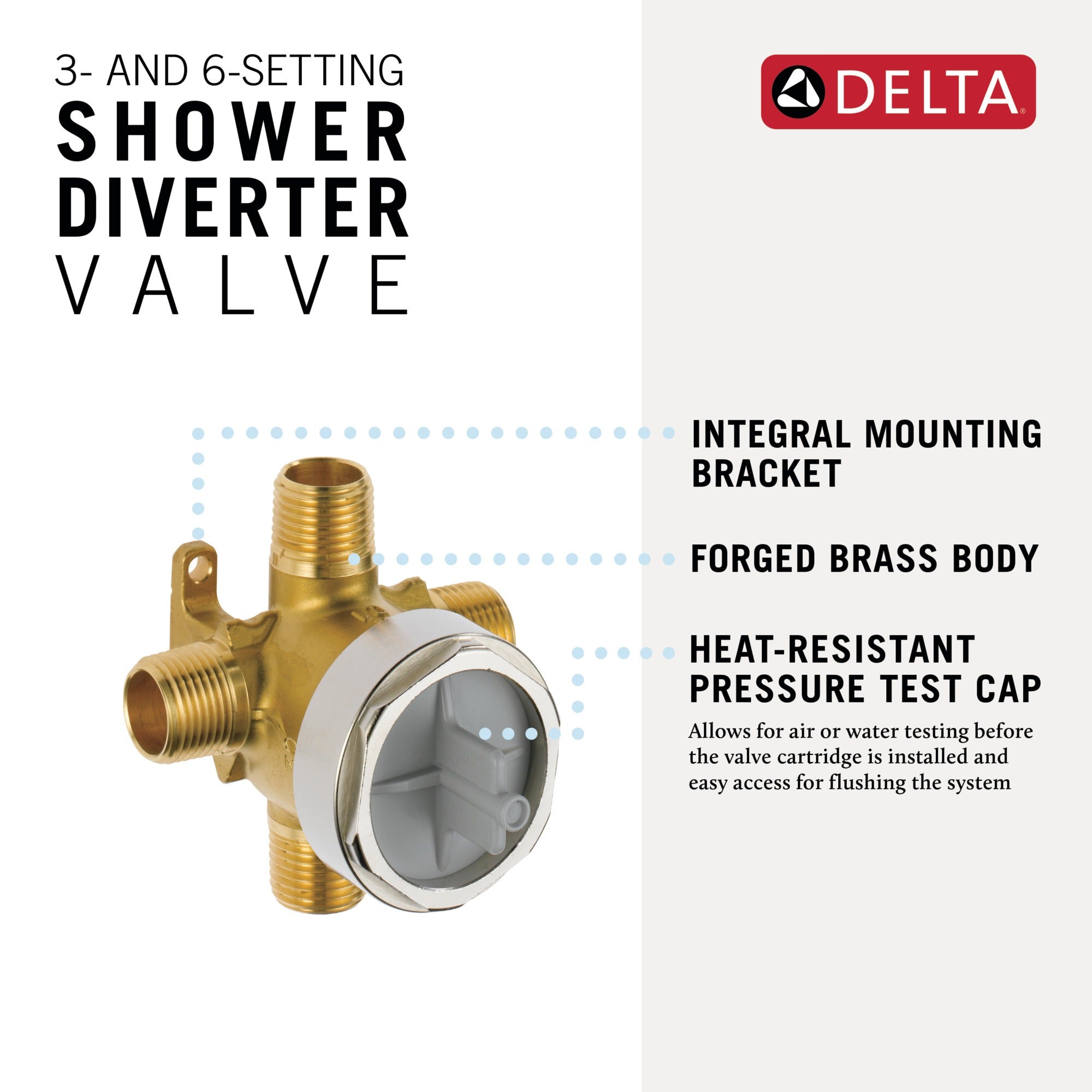 Delta Other 3- and 6-Setting Diverter Rough